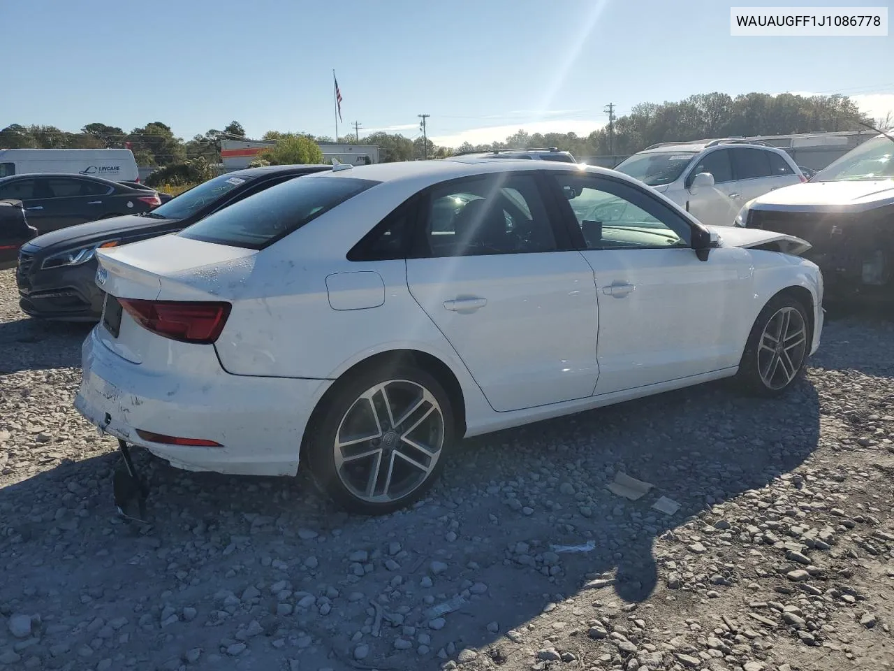 2018 Audi A3 Premium VIN: WAUAUGFF1J1086778 Lot: 80020094