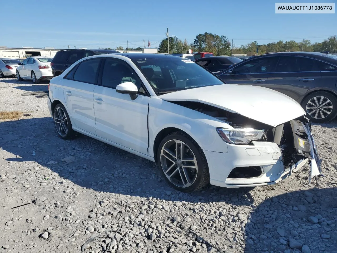 2018 Audi A3 Premium VIN: WAUAUGFF1J1086778 Lot: 80020094