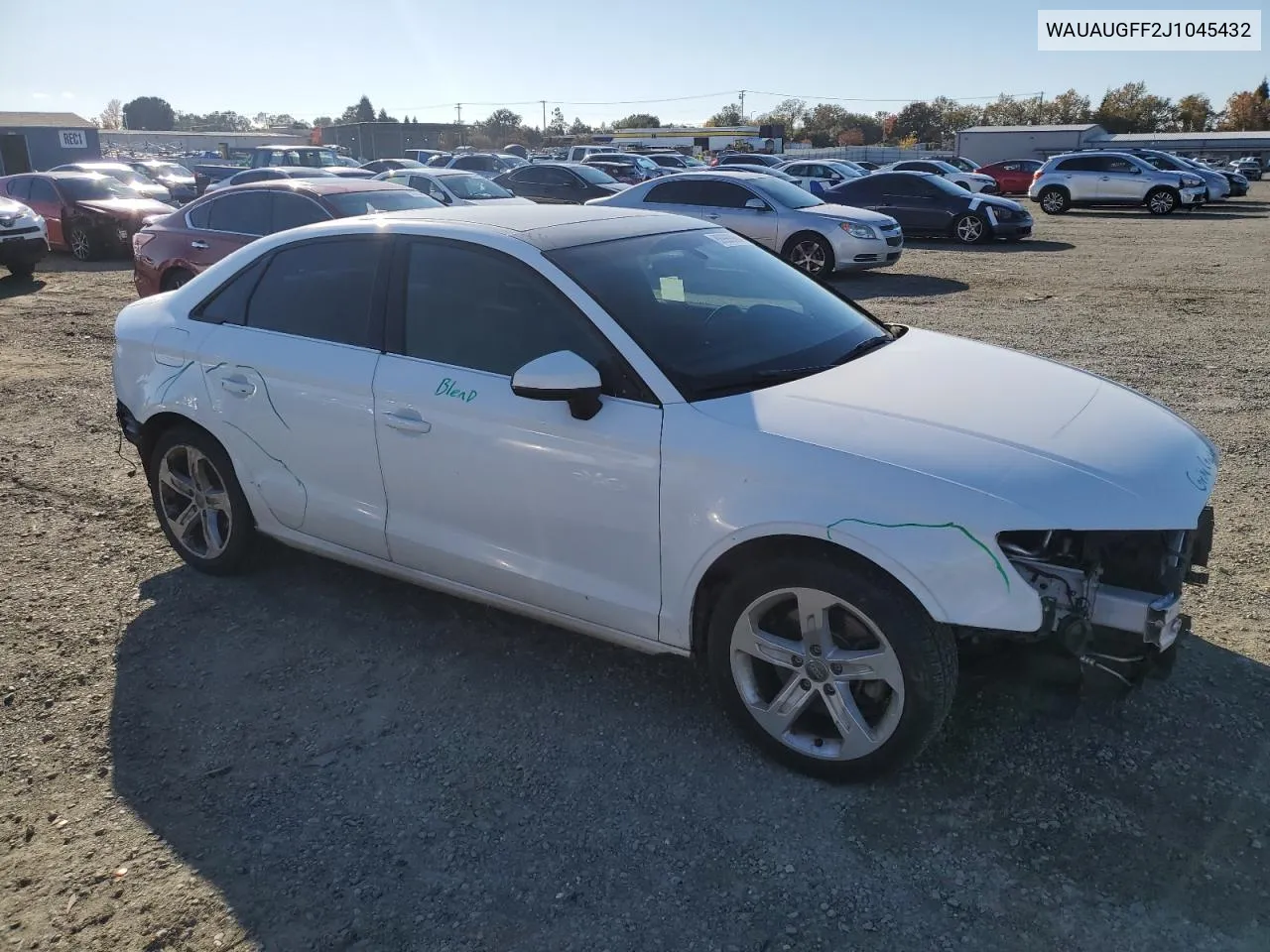 2018 Audi A3 Premium VIN: WAUAUGFF2J1045432 Lot: 80999964