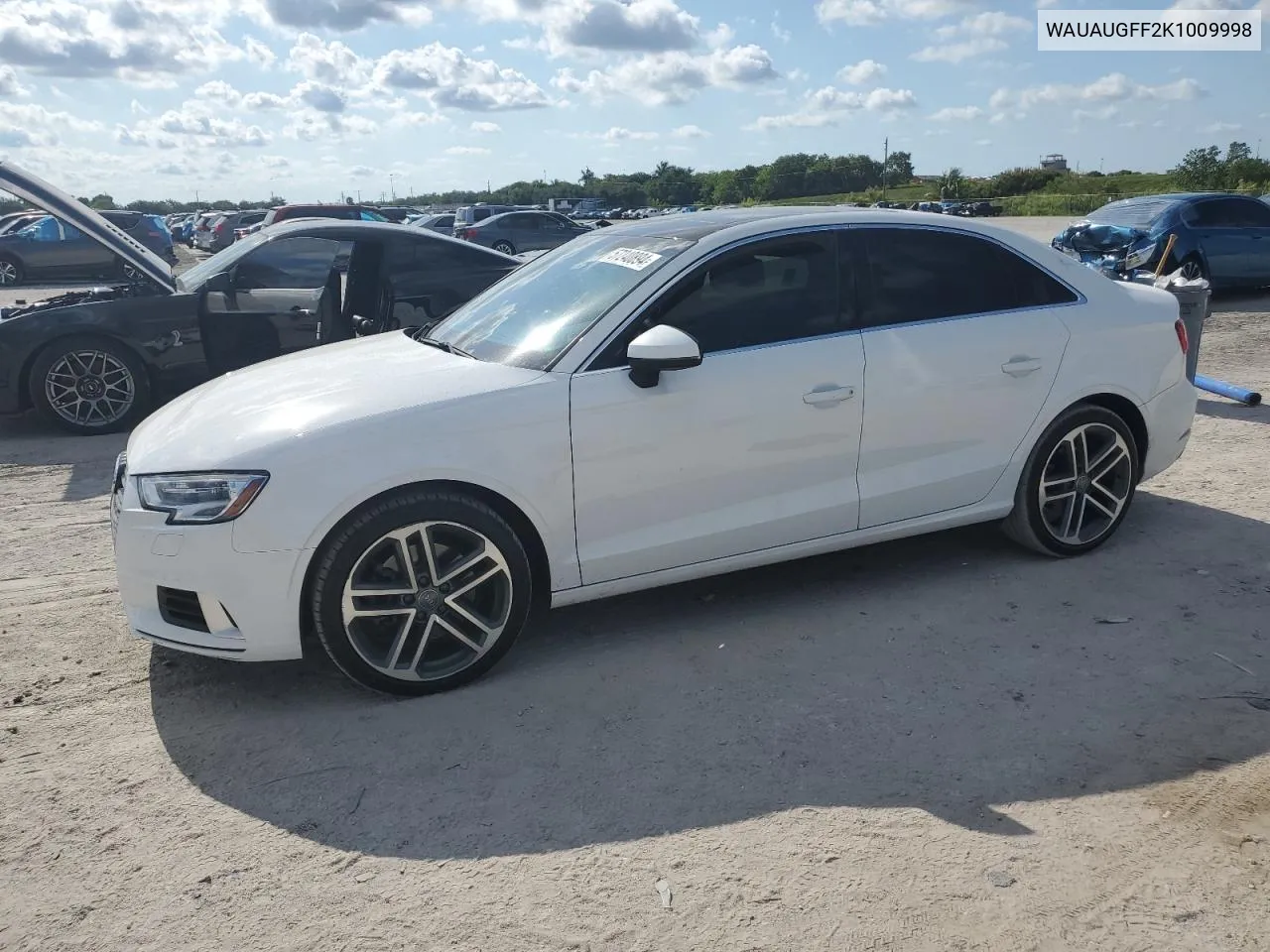 2019 Audi A3 Premium VIN: WAUAUGFF2K1009998 Lot: 57240894