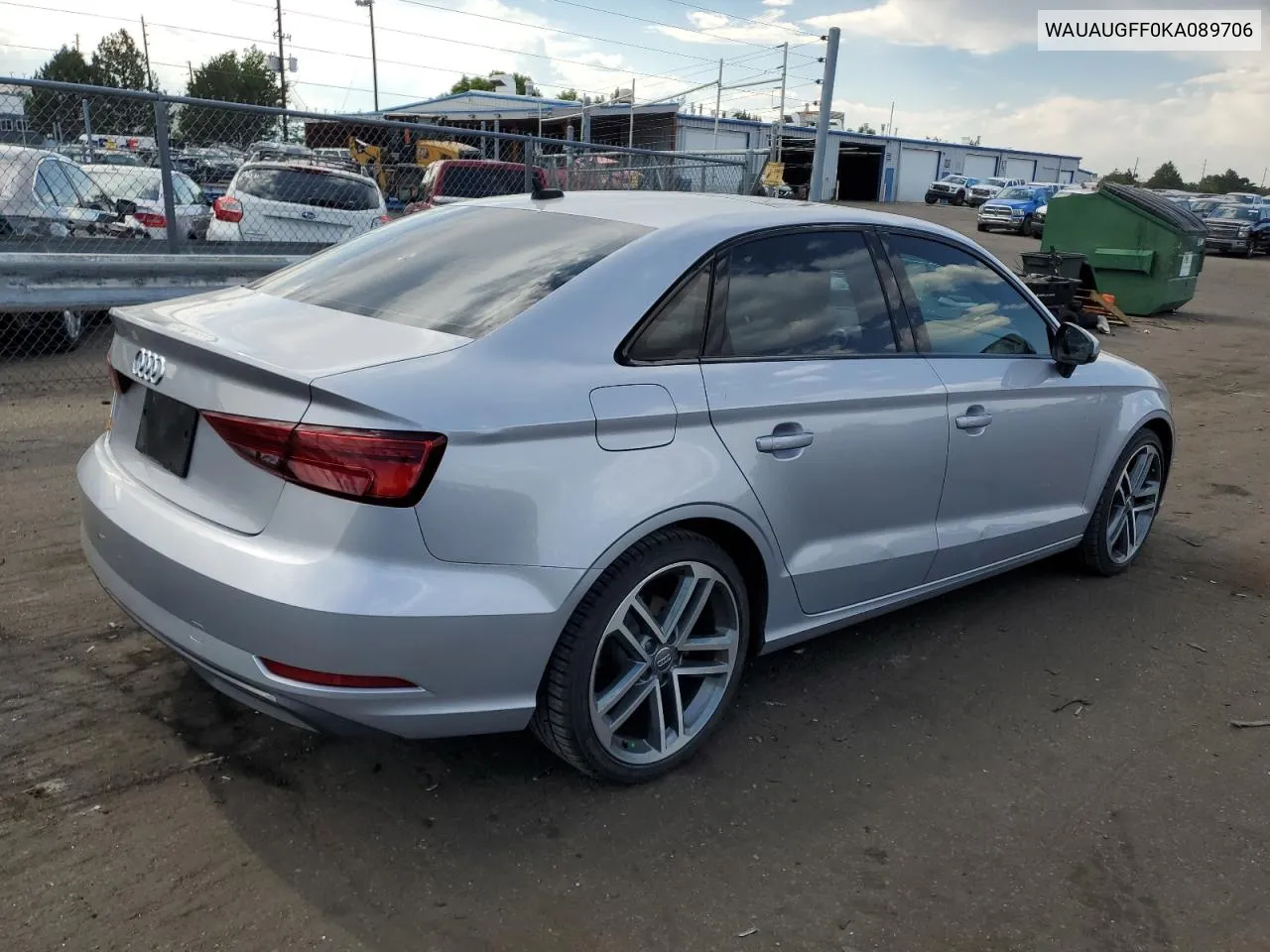 WAUAUGFF0KA089706 2019 Audi A3 Premium