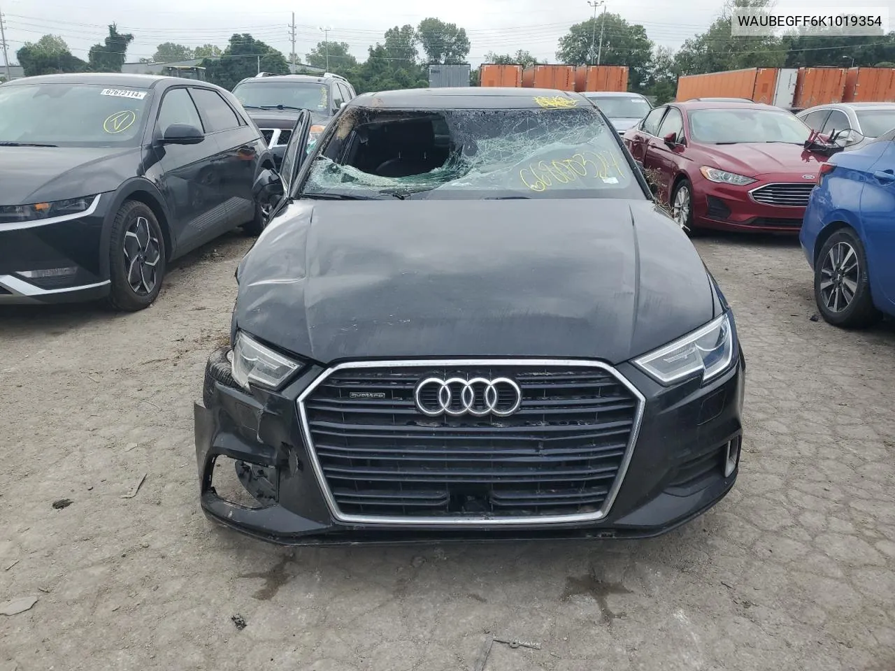 2019 Audi A3 Premium VIN: WAUBEGFF6K1019354 Lot: 66800324