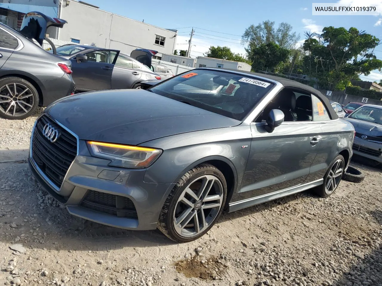 2019 Audi A3 Premium Plus VIN: WAU5ULFFXK1019379 Lot: 74170564