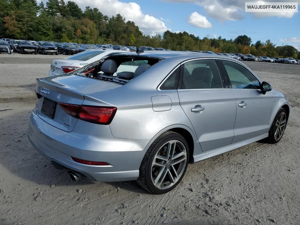 2019 Audi A3 Premium Plus VIN: WAUJEGFF4KA119965 Lot: 74427694