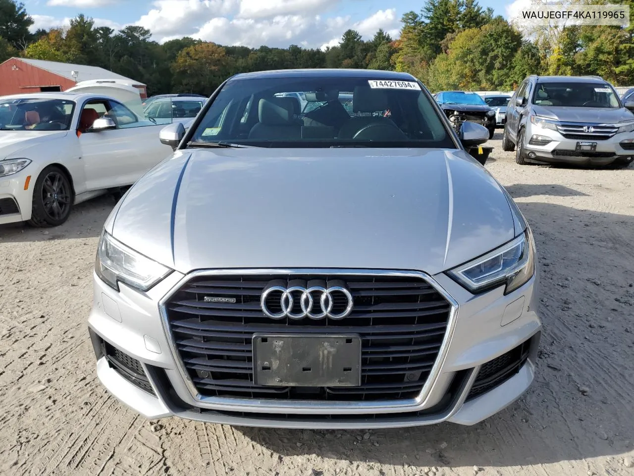 2019 Audi A3 Premium Plus VIN: WAUJEGFF4KA119965 Lot: 74427694