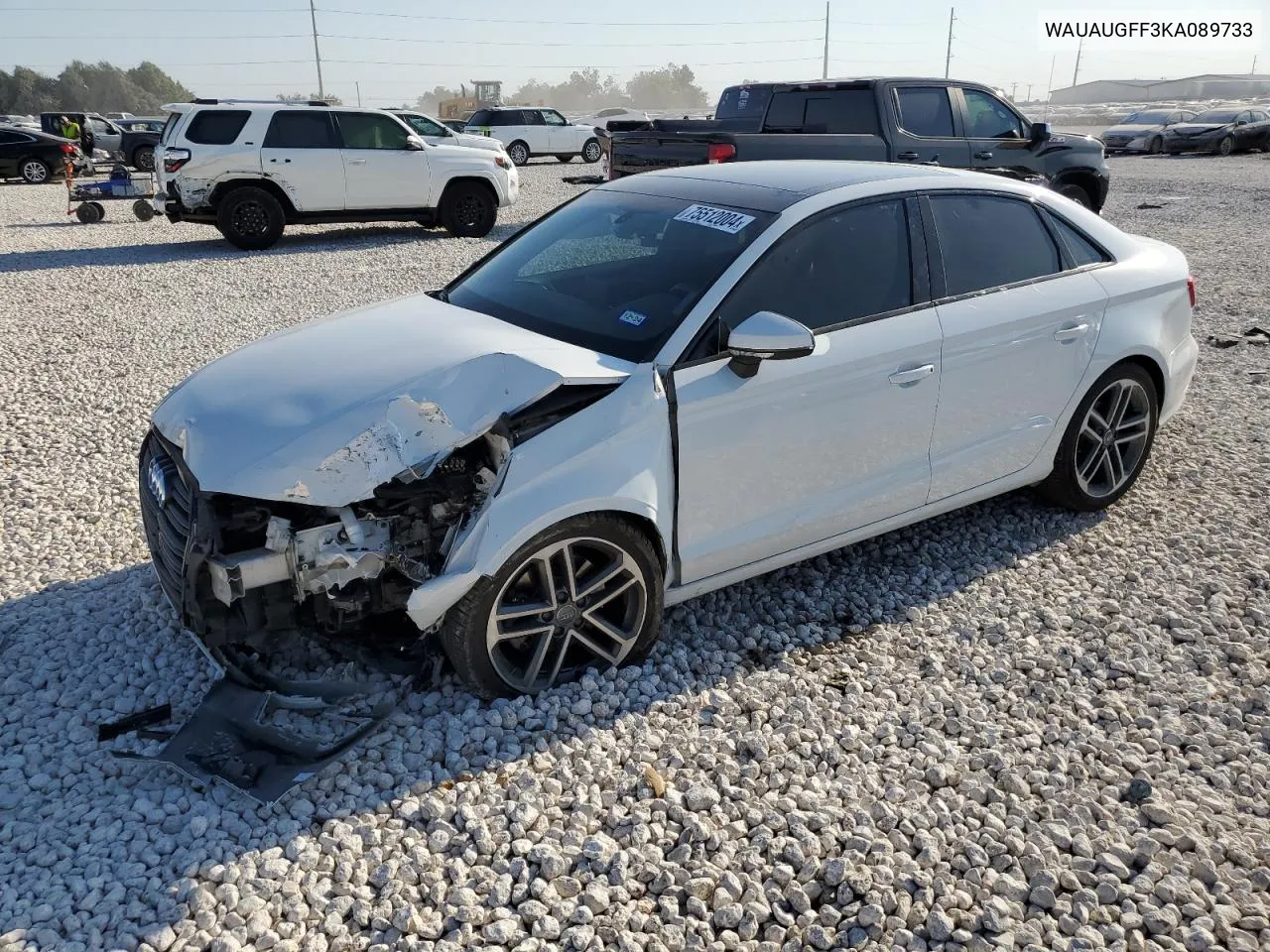 WAUAUGFF3KA089733 2019 Audi A3 Premium