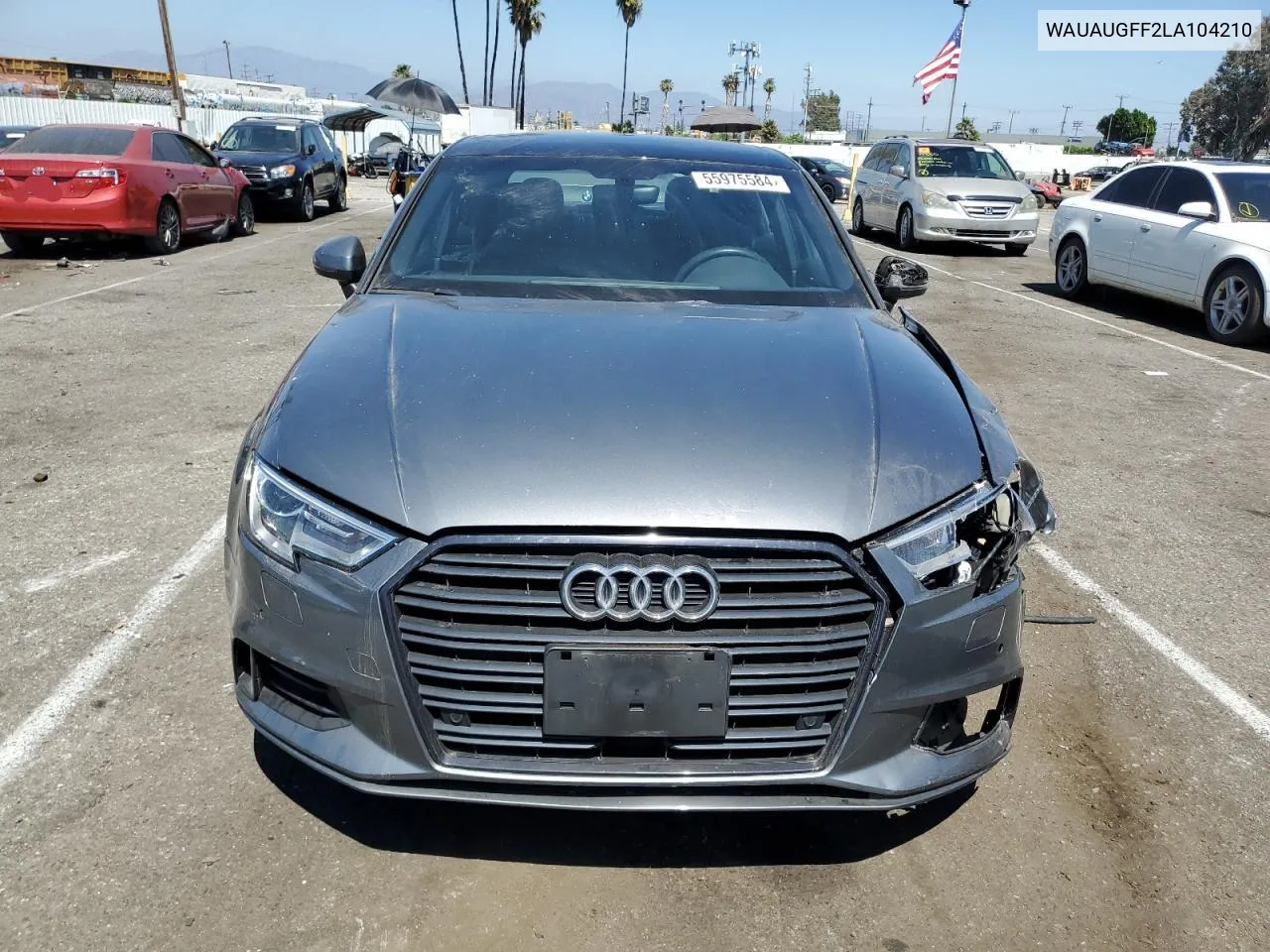 2020 Audi A3 Premium VIN: WAUAUGFF2LA104210 Lot: 55975584