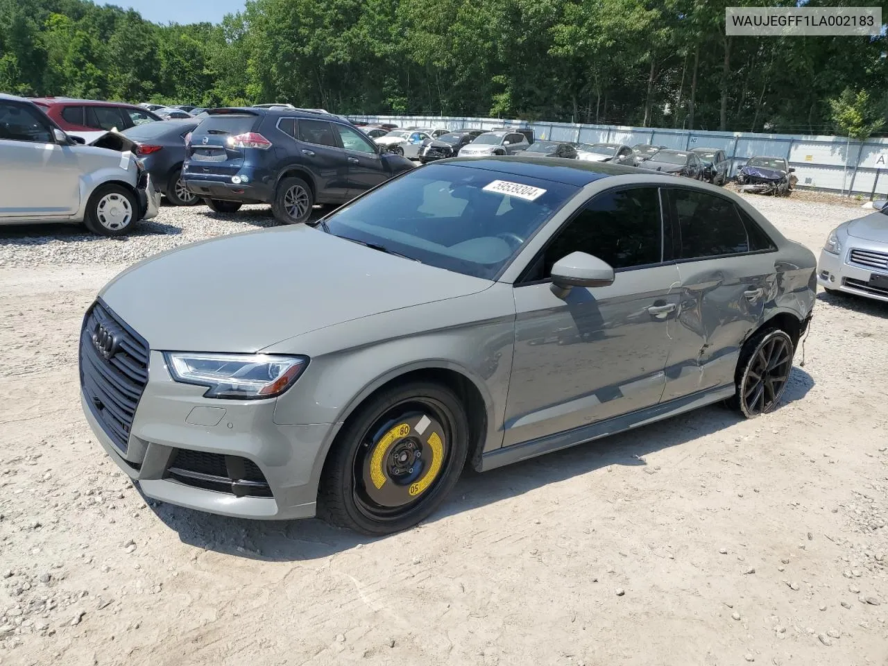 2020 Audi A3 S-Line Premium Plus VIN: WAUJEGFF1LA002183 Lot: 59539304