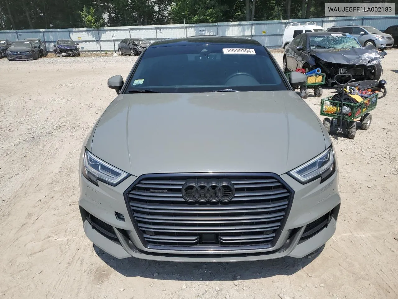 2020 Audi A3 S-Line Premium Plus VIN: WAUJEGFF1LA002183 Lot: 59539304