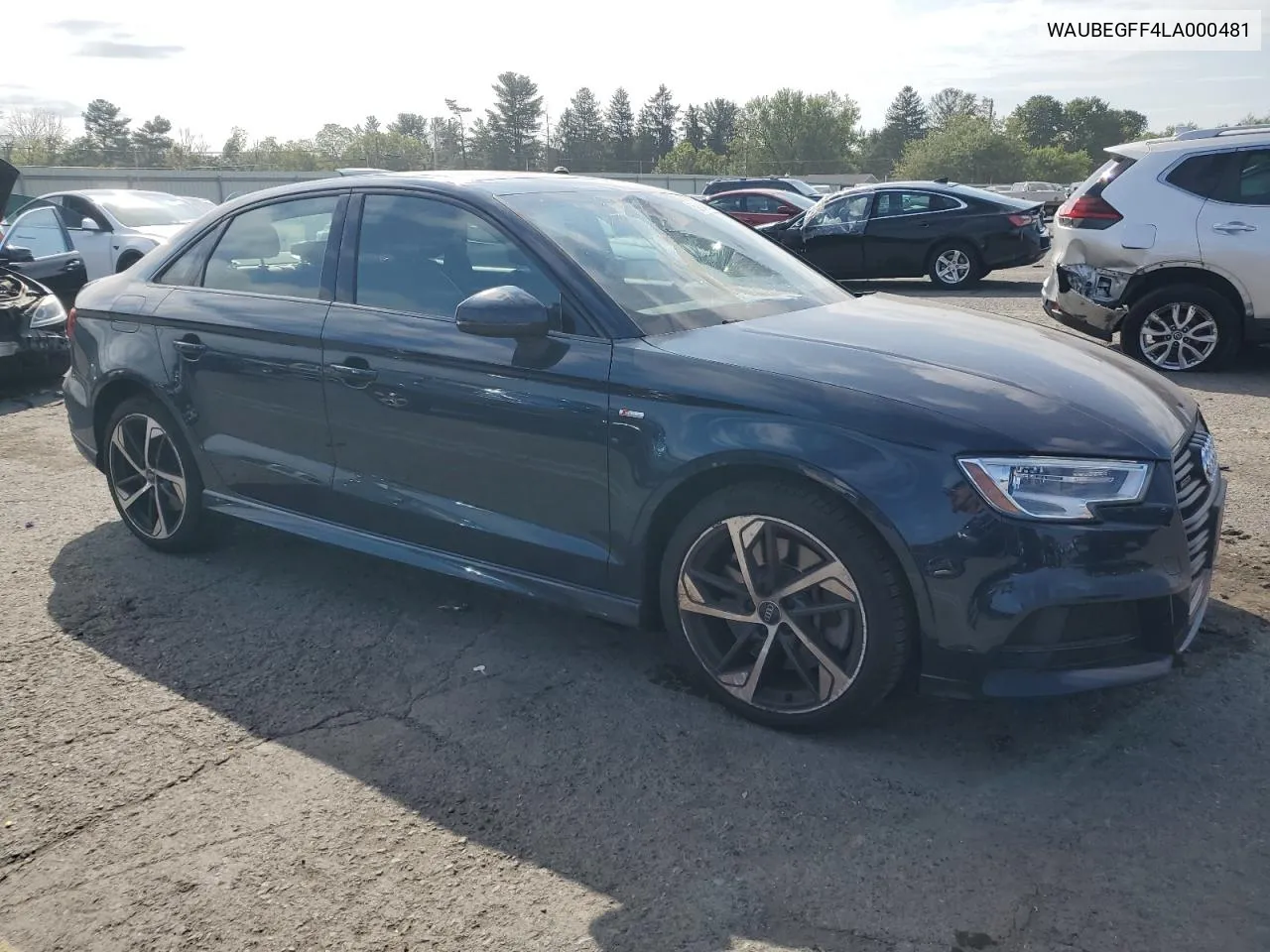 2020 Audi A3 S-Line Premium VIN: WAUBEGFF4LA000481 Lot: 69046194