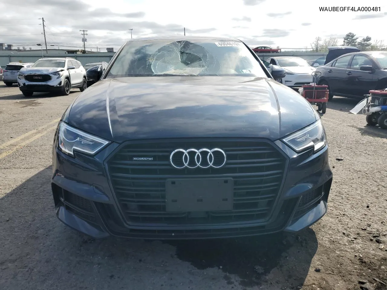 2020 Audi A3 S-Line Premium VIN: WAUBEGFF4LA000481 Lot: 69046194