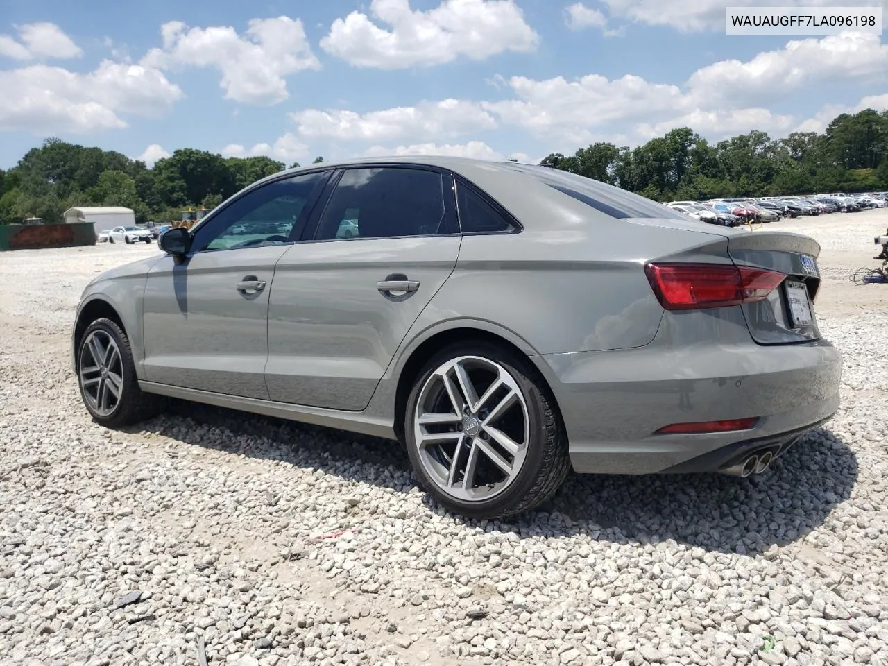 2020 Audi A3 Premium VIN: WAUAUGFF7LA096198 Lot: 72798844