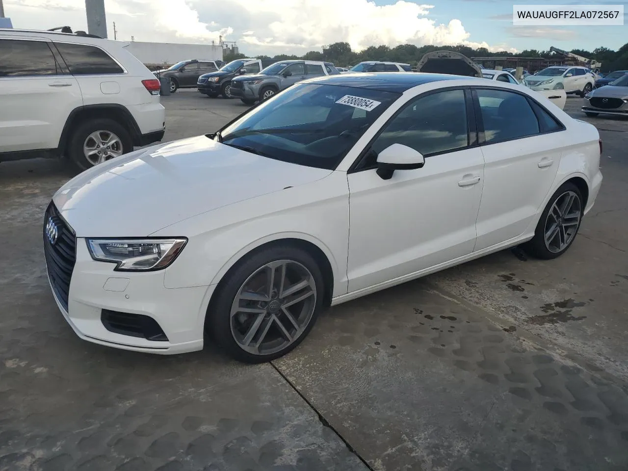 2020 Audi A3 Premium VIN: WAUAUGFF2LA072567 Lot: 73880054