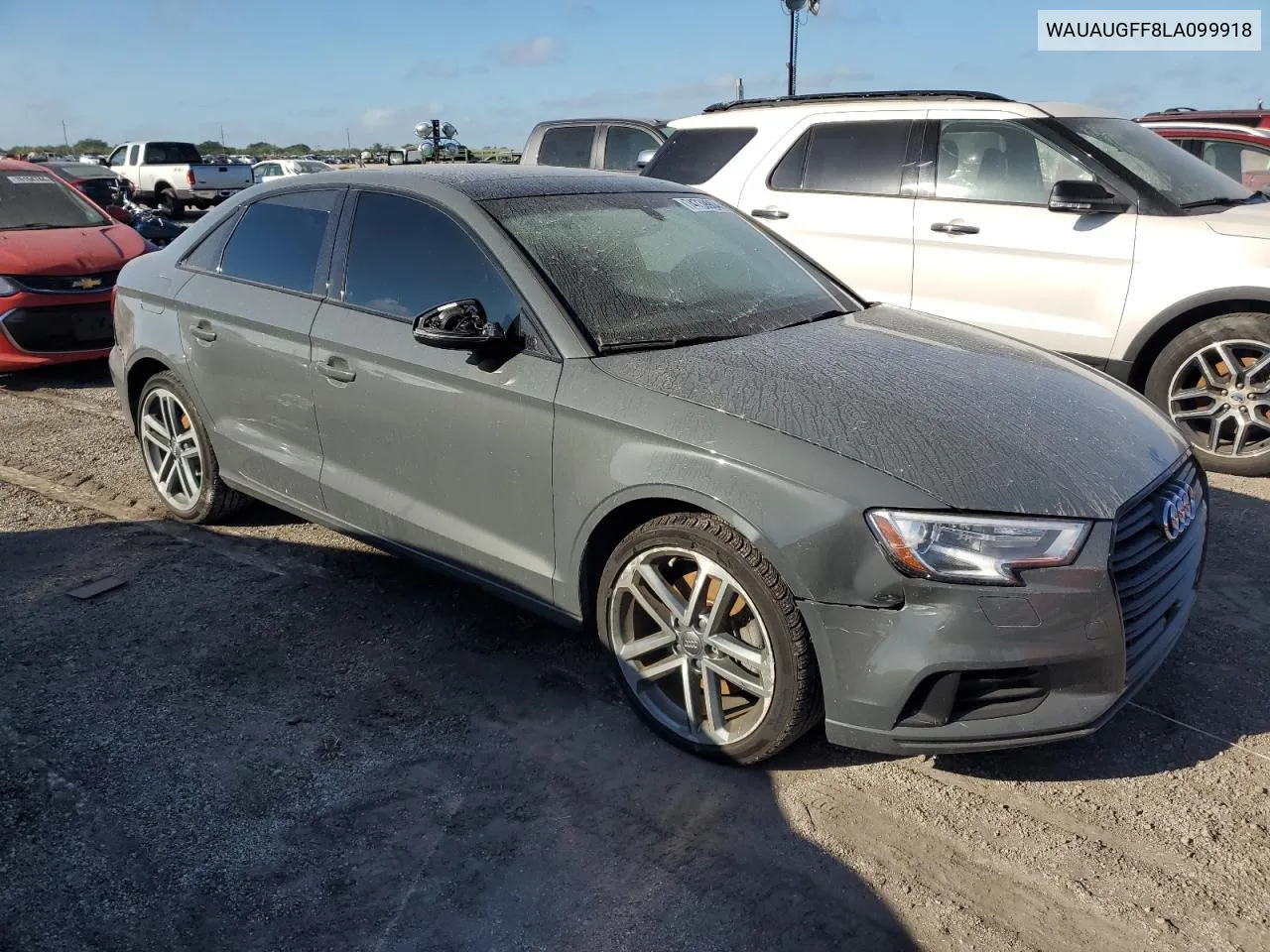 2020 Audi A3 Premium VIN: WAUAUGFF8LA099918 Lot: 74739904