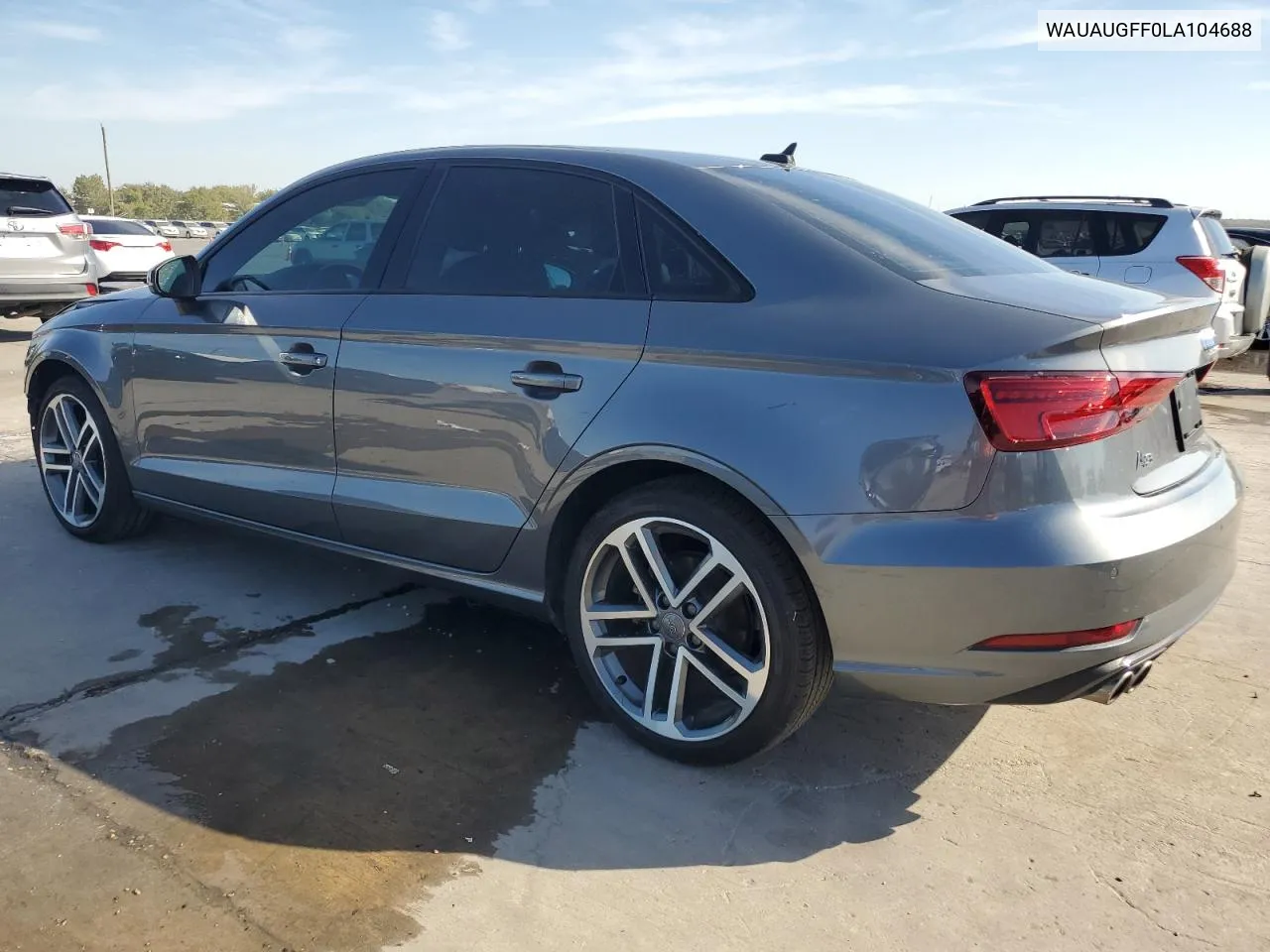 2020 Audi A3 Premium VIN: WAUAUGFF0LA104688 Lot: 77165404