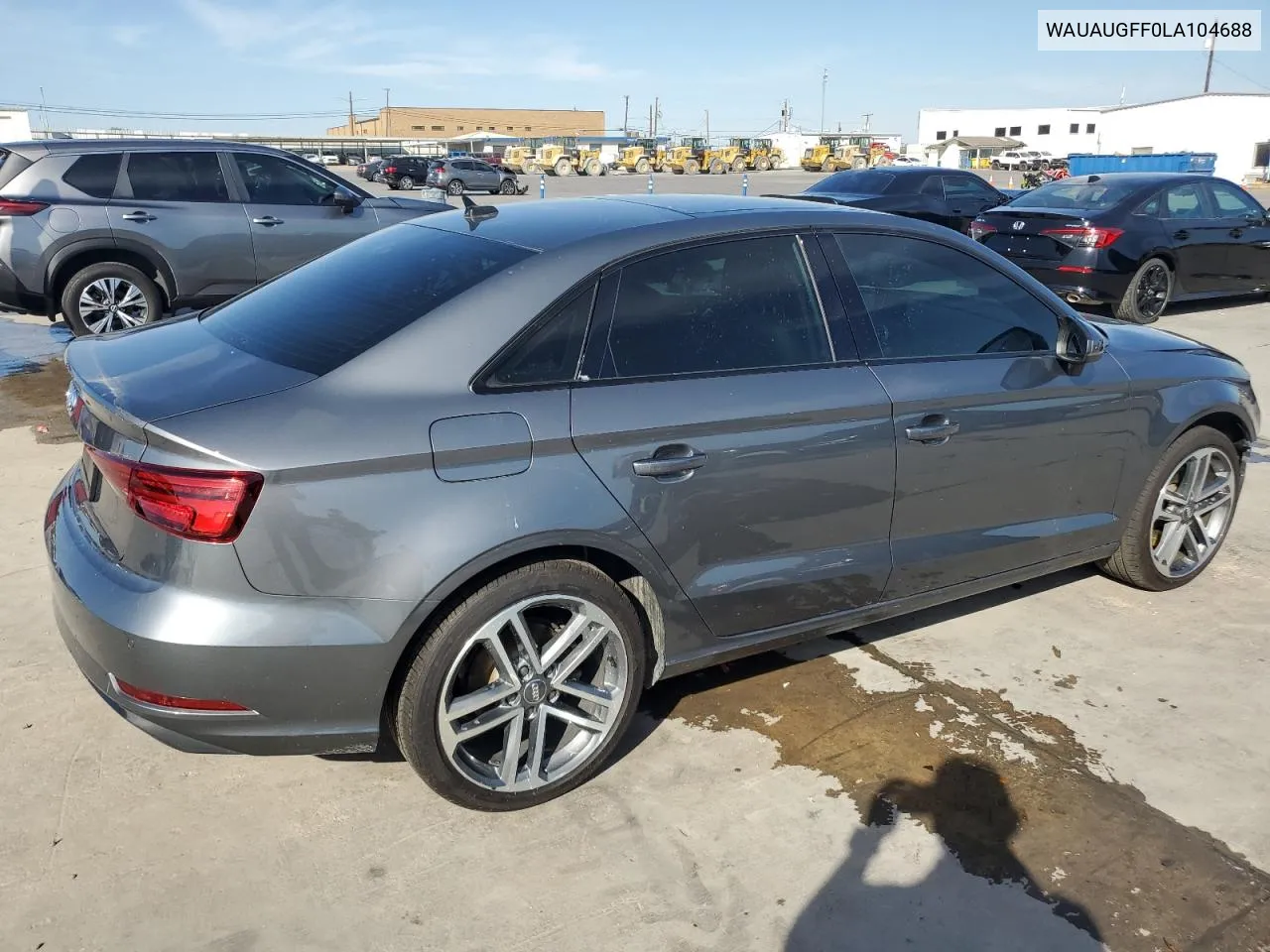 2020 Audi A3 Premium VIN: WAUAUGFF0LA104688 Lot: 77165404