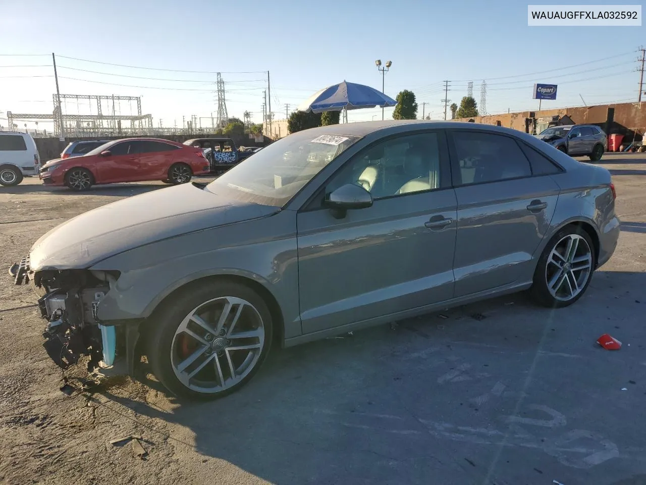 2020 Audi A3 Premium VIN: WAUAUGFFXLA032592 Lot: 80479674