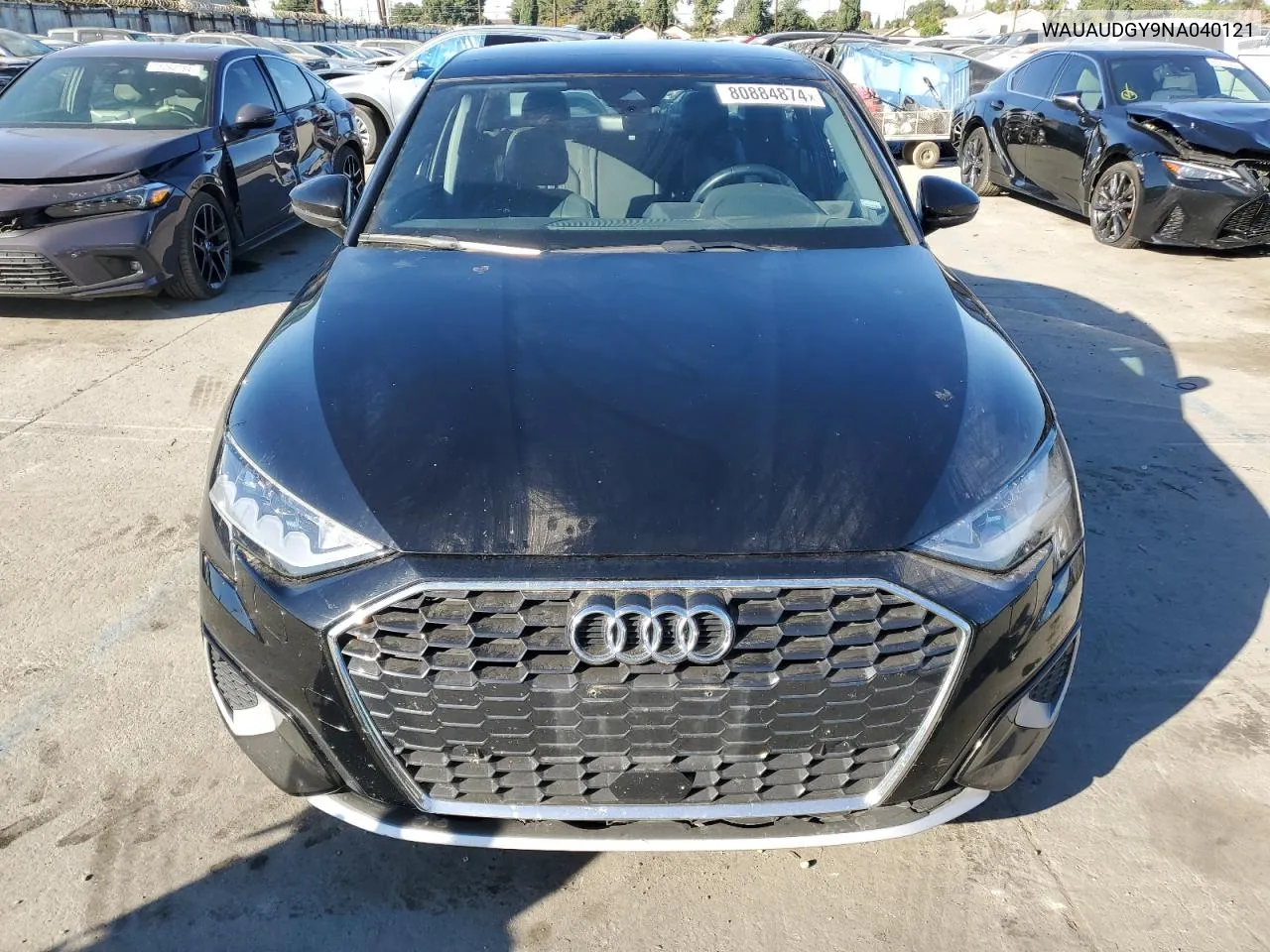 2022 Audi A3 Premium VIN: WAUAUDGY9NA040121 Lot: 80884874