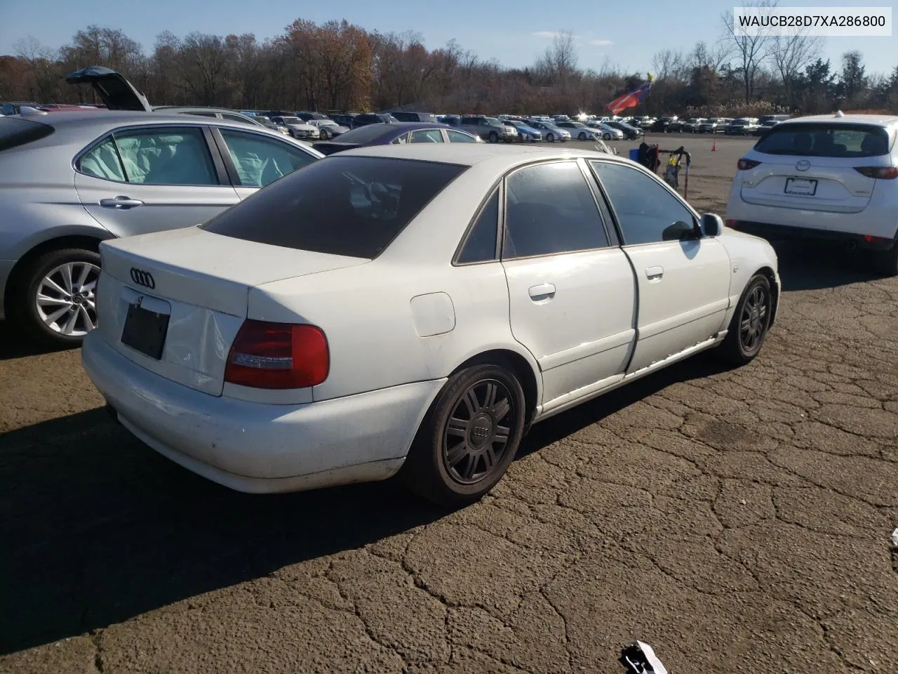 1999 Audi A4 1.8T Quattro VIN: WAUCB28D7XA286800 Lot: 76074584