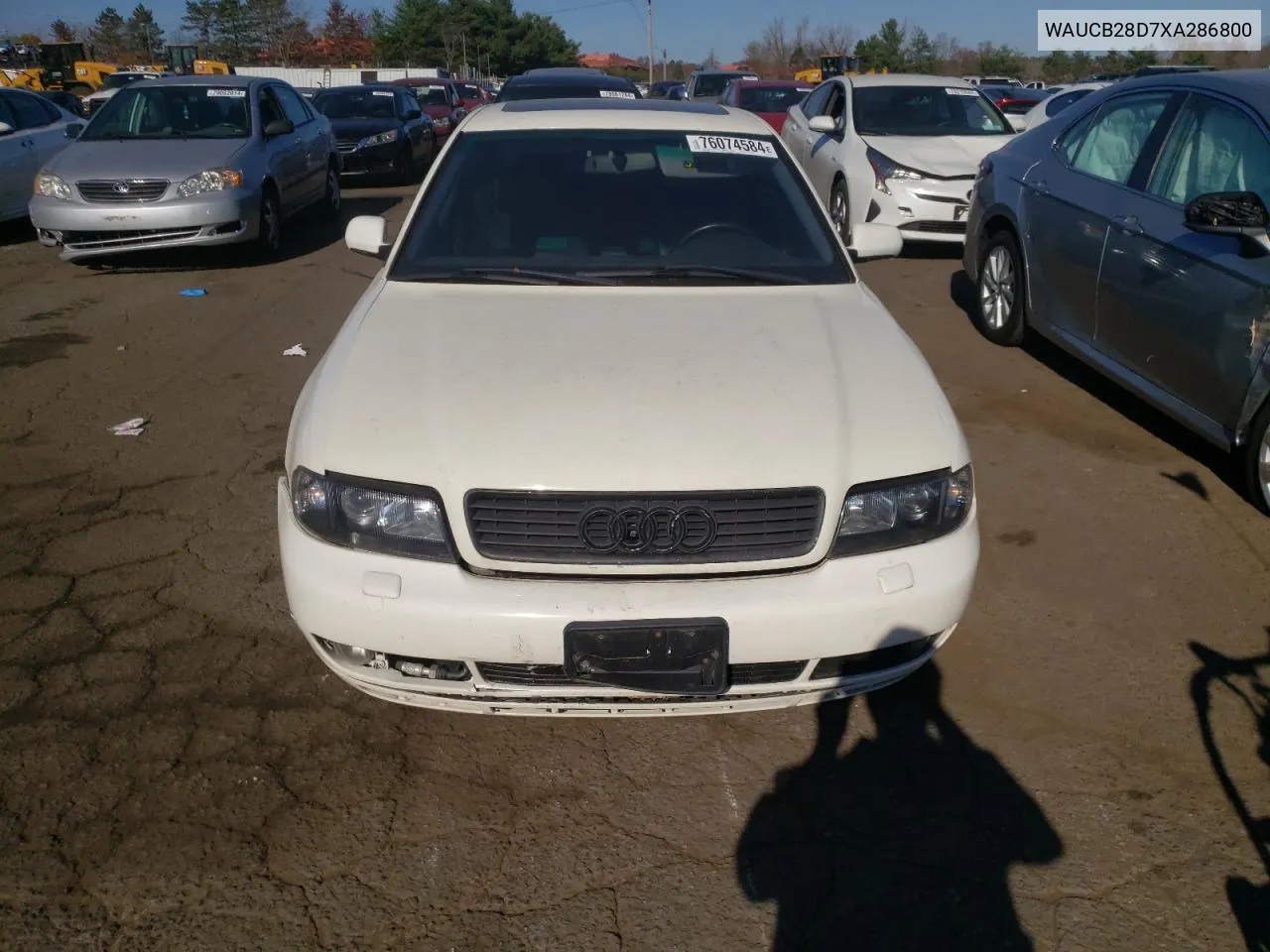 1999 Audi A4 1.8T Quattro VIN: WAUCB28D7XA286800 Lot: 76074584