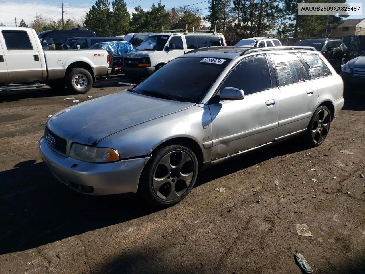 1999 Audi A4 1.8T Avant Quattro VIN: WAUGB28D9XA326487 Lot: 80556424