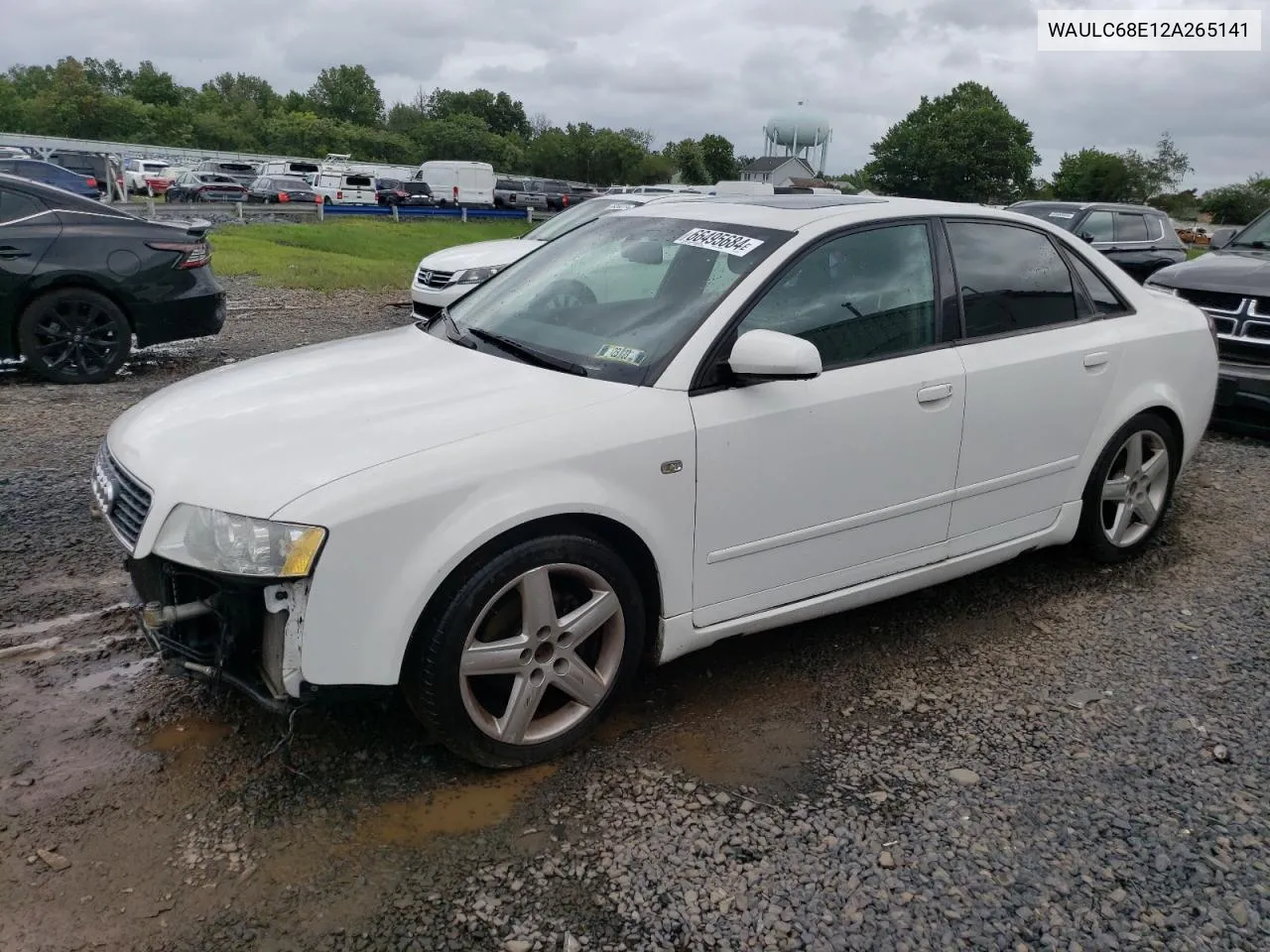 2002 Audi A4 1.8T Quattro VIN: WAULC68E12A265141 Lot: 66495684