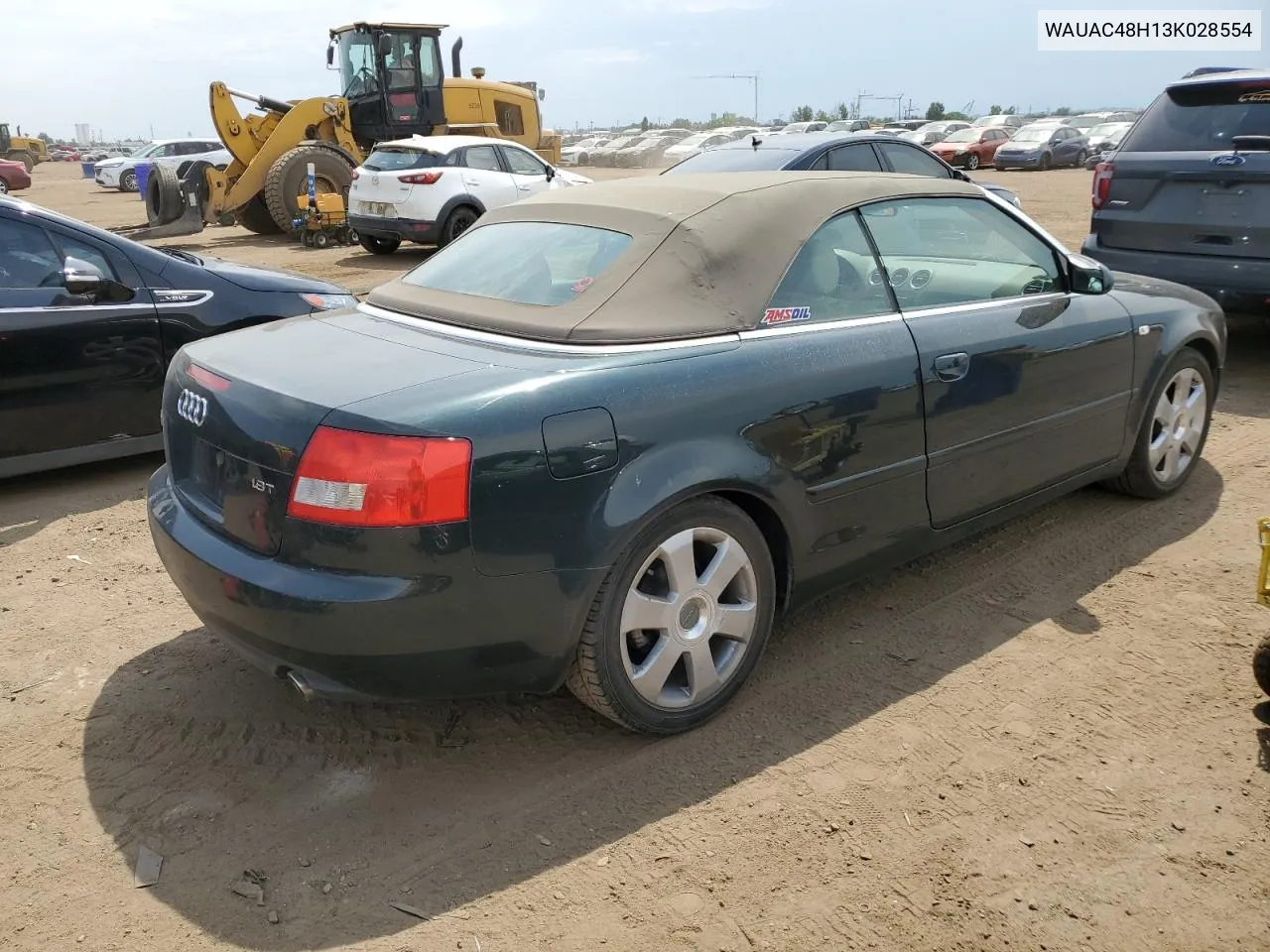 2003 Audi A4 1.8 Cabriolet VIN: WAUAC48H13K028554 Lot: 63649324