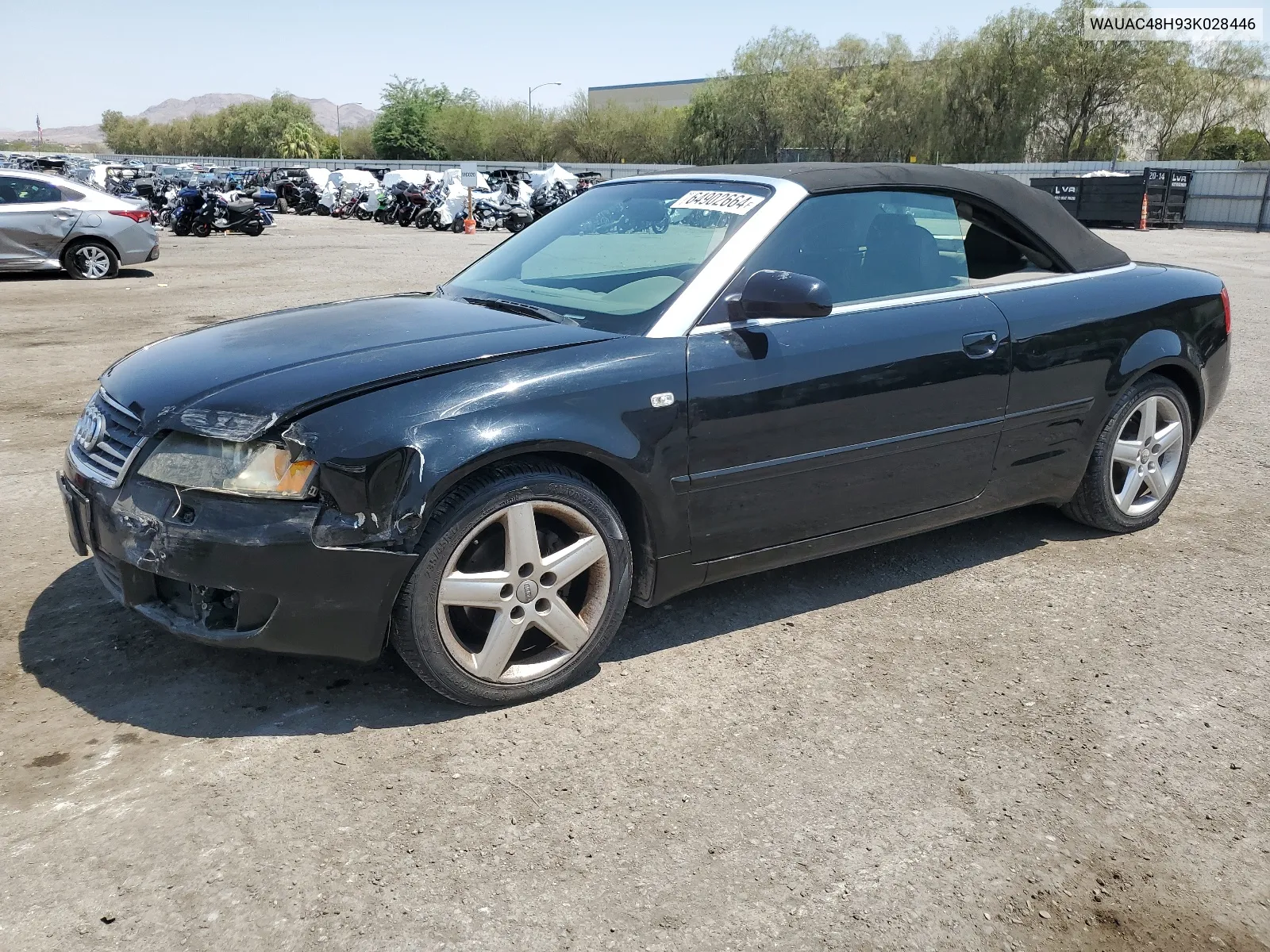 2003 Audi A4 1.8 Cabriolet VIN: WAUAC48H93K028446 Lot: 64902664