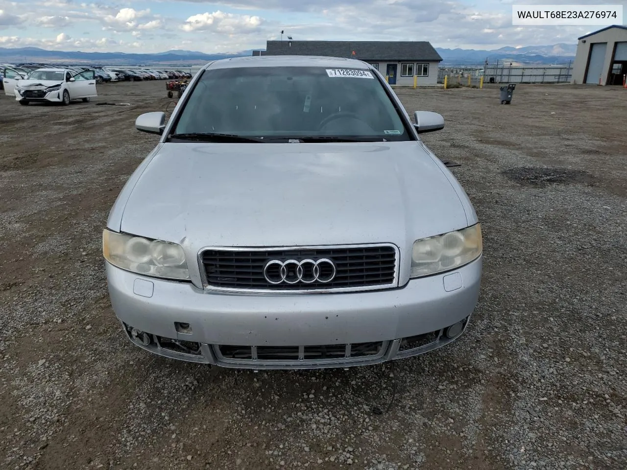 2003 Audi A4 3.0 Quattro VIN: WAULT68E23A276974 Lot: 71283094