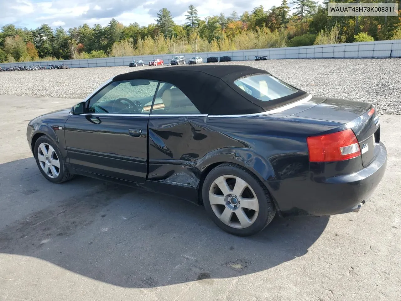 2003 Audi A4 3.0 Cabriolet VIN: WAUAT48H73K008311 Lot: 74176294