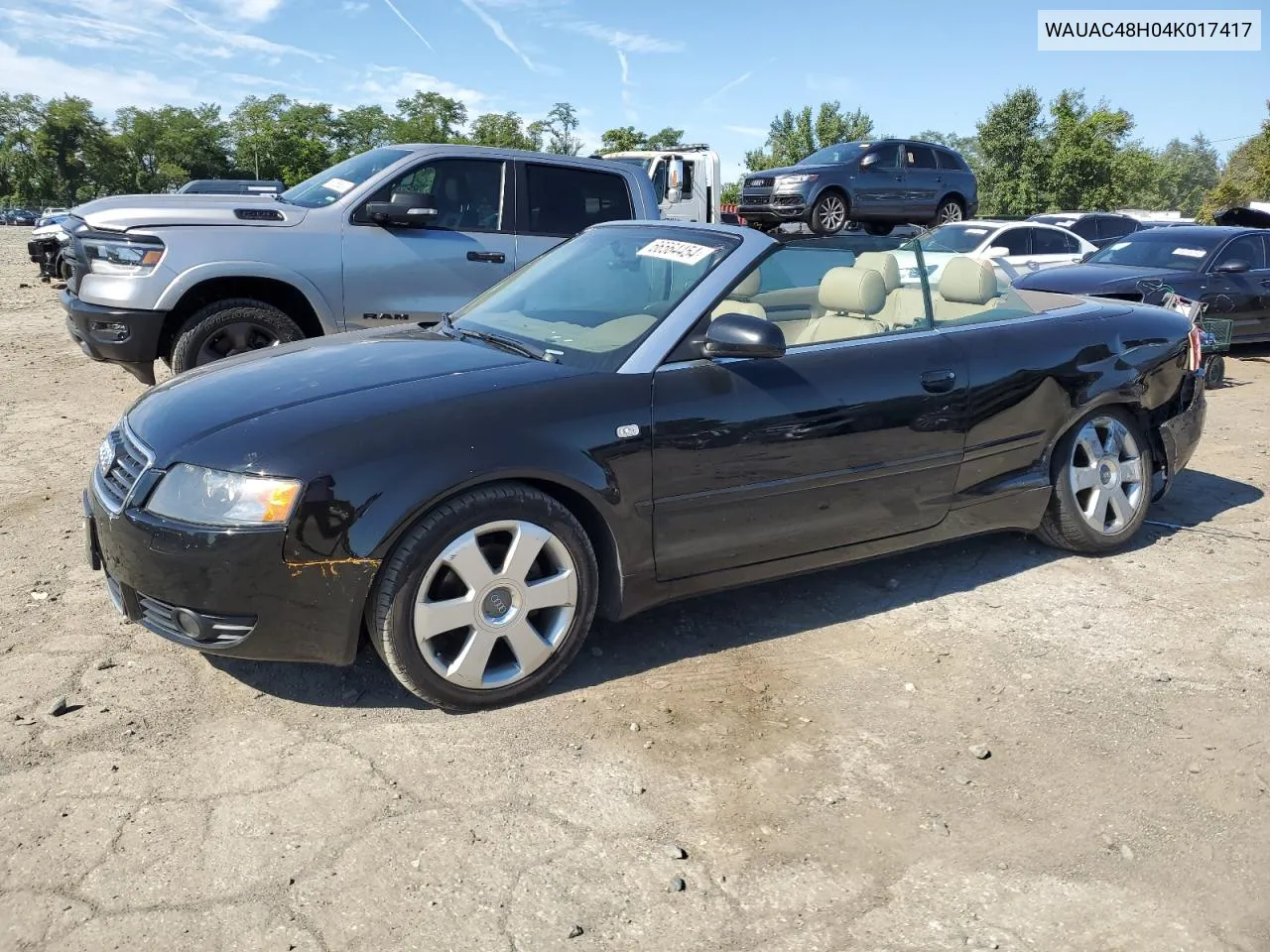 2004 Audi A4 1.8 Cabriolet VIN: WAUAC48H04K017417 Lot: 66564454