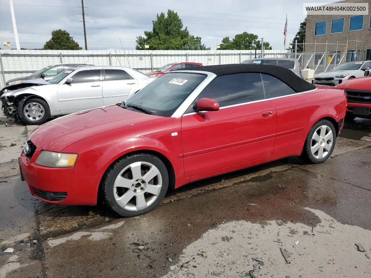 2004 Audi A4 3.0 Cabriolet VIN: WAUAT48H04K002500 Lot: 67114134