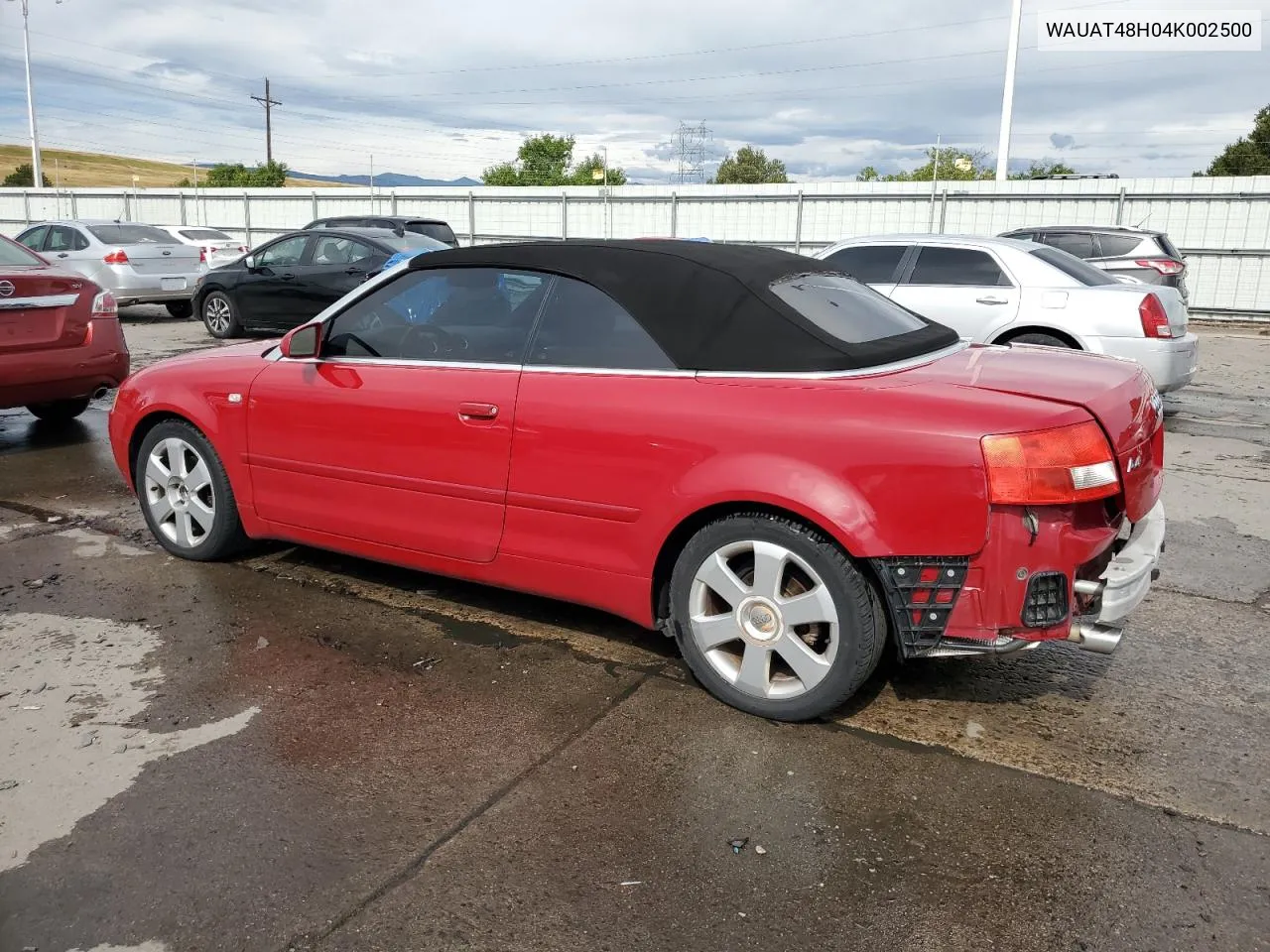 2004 Audi A4 3.0 Cabriolet VIN: WAUAT48H04K002500 Lot: 67114134