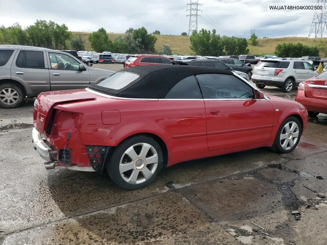 2004 Audi A4 3.0 Cabriolet VIN: WAUAT48H04K002500 Lot: 67114134