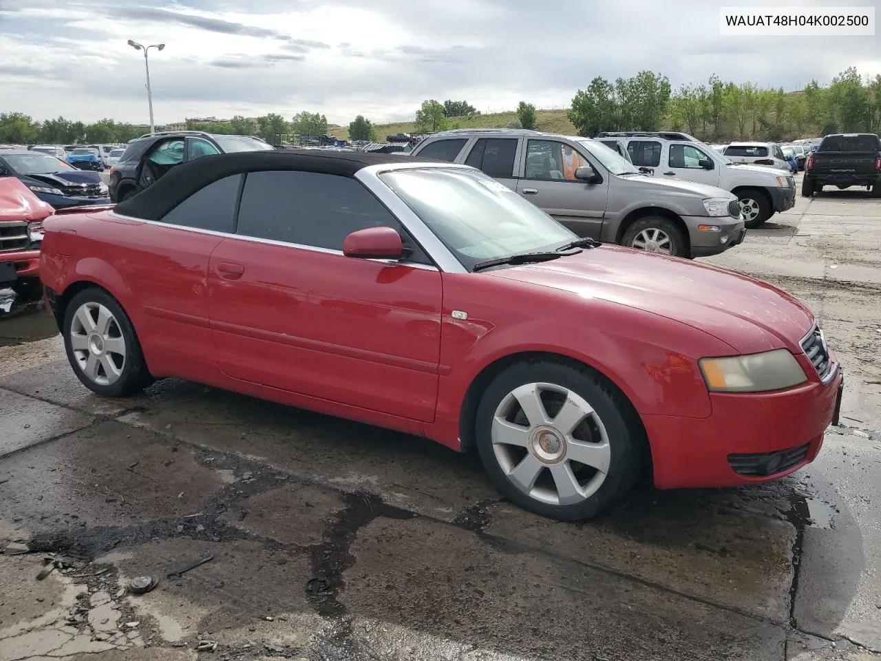 2004 Audi A4 3.0 Cabriolet VIN: WAUAT48H04K002500 Lot: 67114134