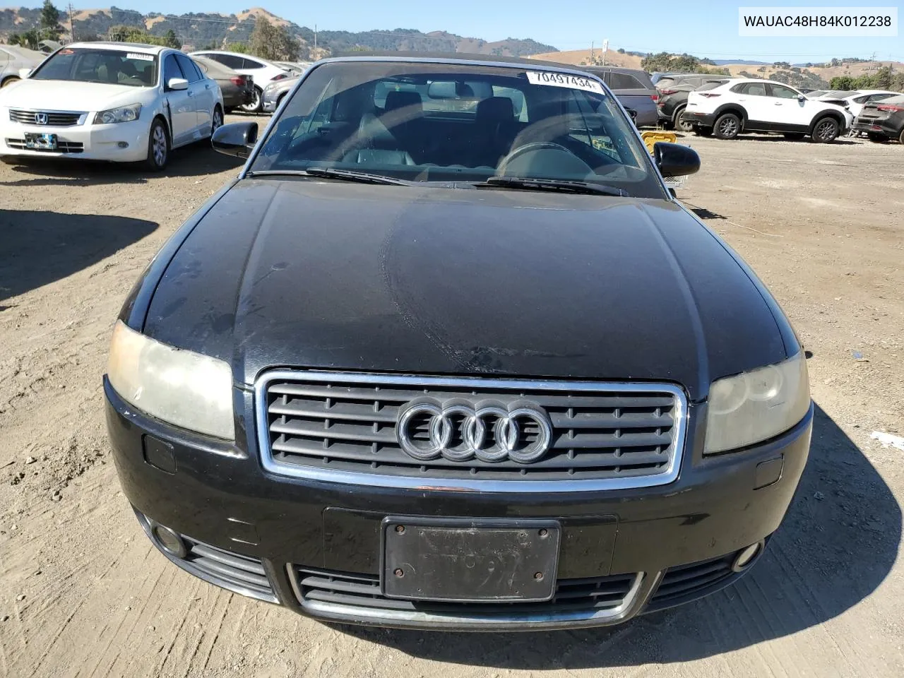 2004 Audi A4 1.8 Cabriolet VIN: WAUAC48H84K012238 Lot: 70497434