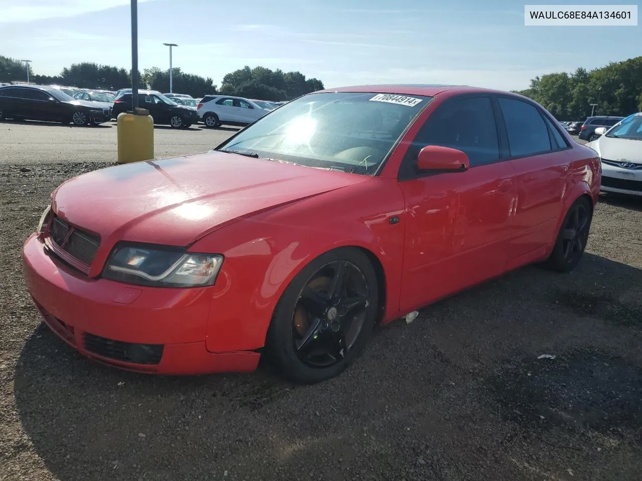 2004 Audi A4 1.8T Quattro VIN: WAULC68E84A134601 Lot: 70844914