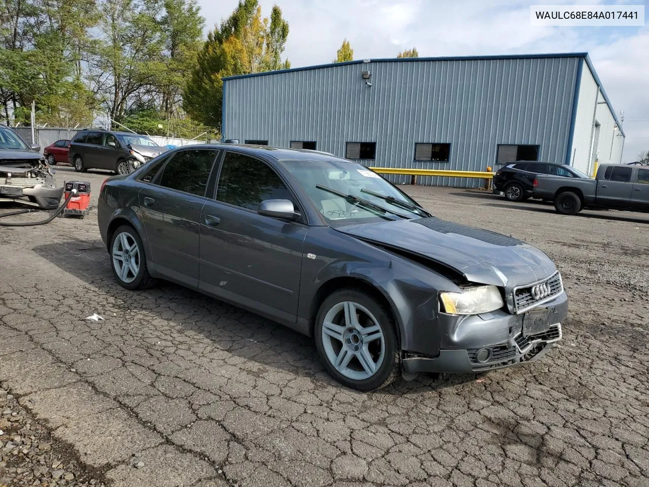 2004 Audi A4 1.8T Quattro VIN: WAULC68E84A017441 Lot: 77380194