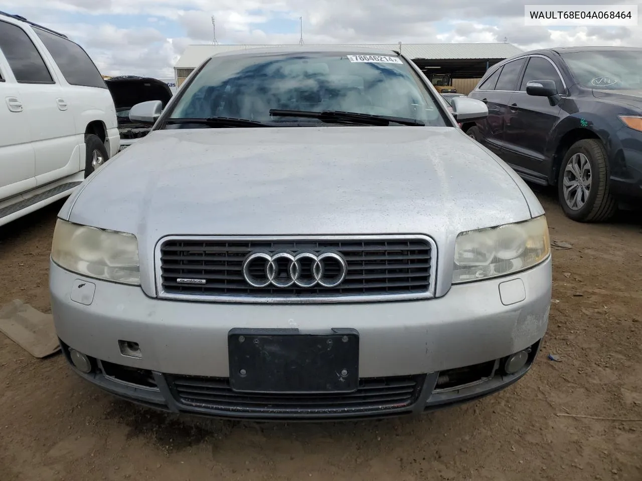 2004 Audi A4 3.0 Quattro VIN: WAULT68E04A068464 Lot: 78646214