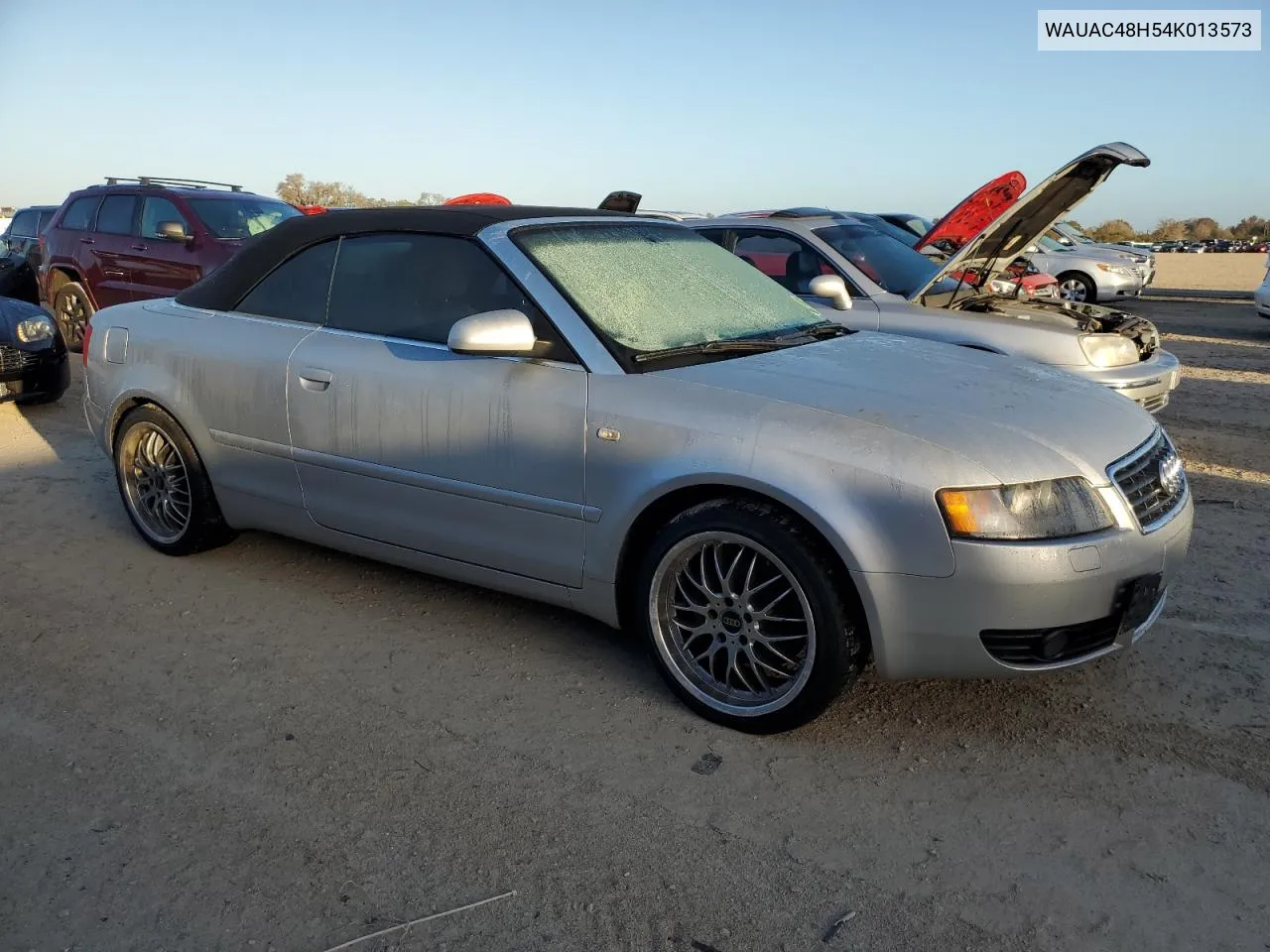 2004 Audi A4 1.8 Cabriolet VIN: WAUAC48H54K013573 Lot: 78820994