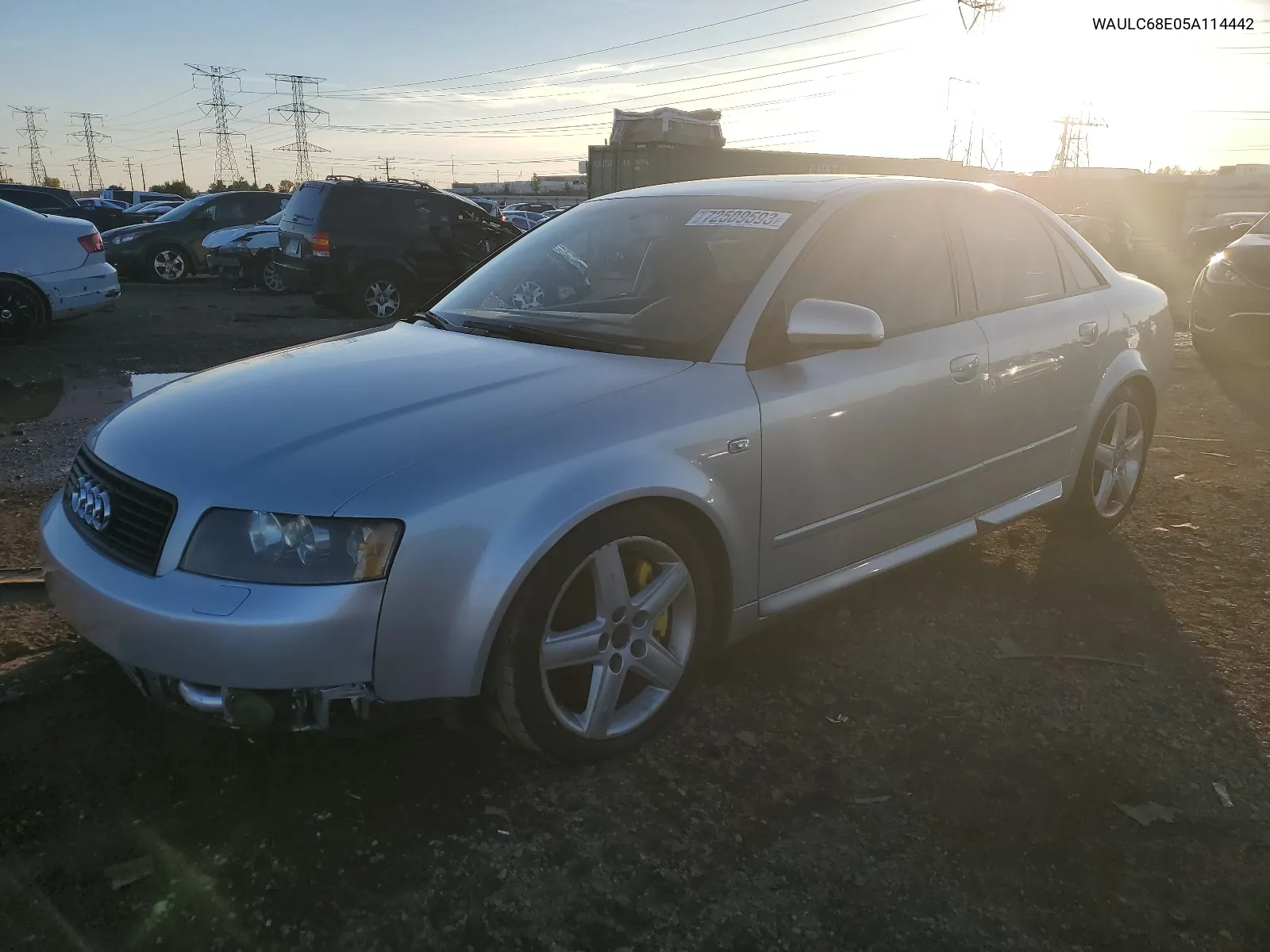 2005 Audi A4 1.8T Quattro VIN: WAULC68E05A114442 Lot: 48204674