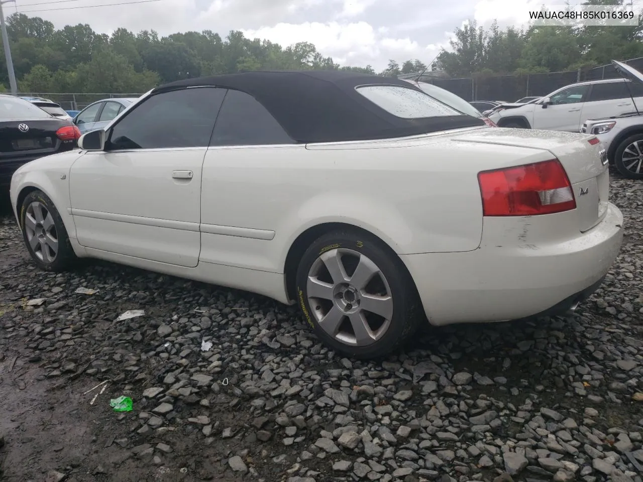 2005 Audi A4 1.8 Cabriolet VIN: WAUAC48H85K016369 Lot: 62803284