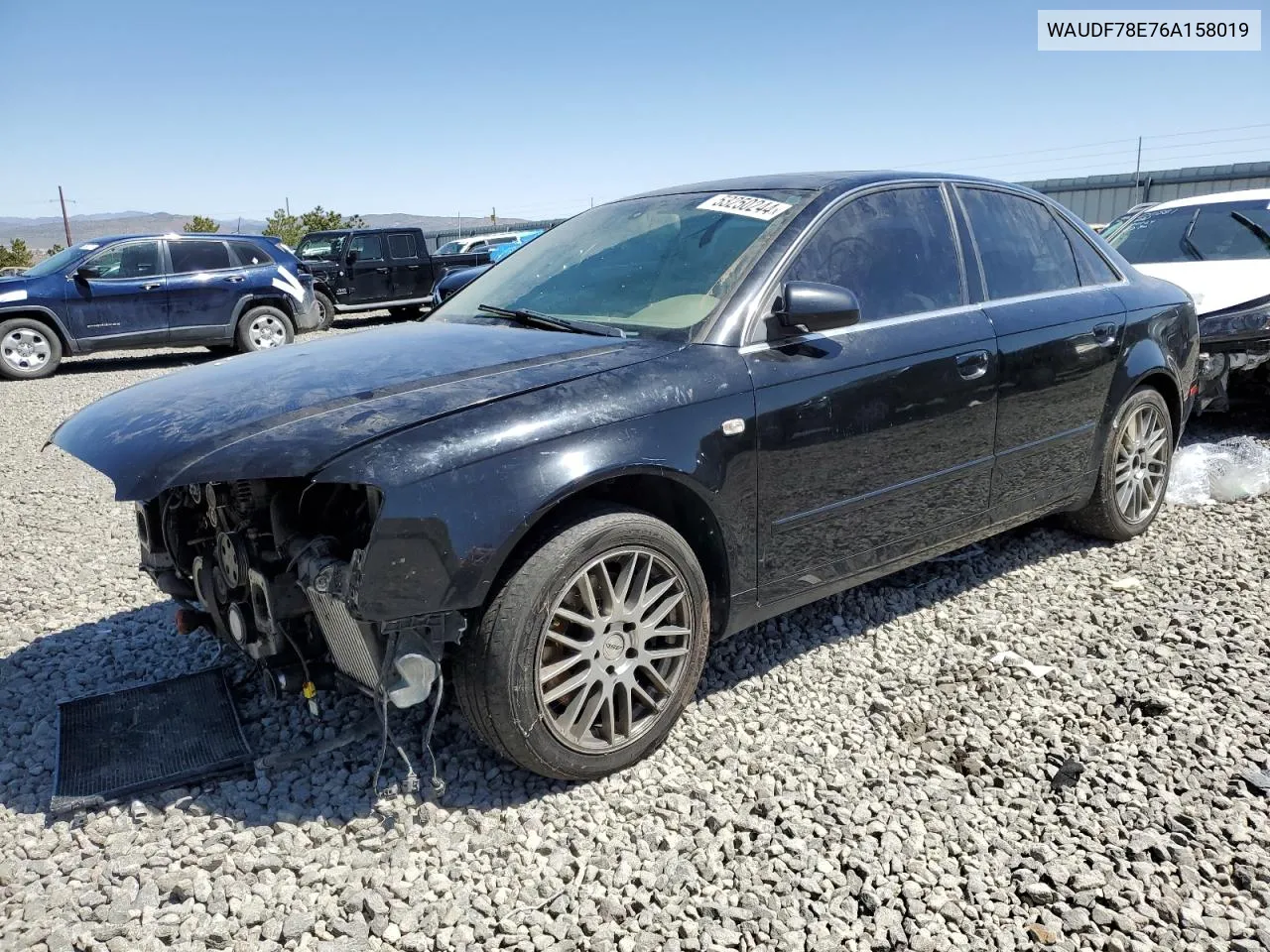 WAUDF78E76A158019 2005 Audi A4 2.0T Quattro