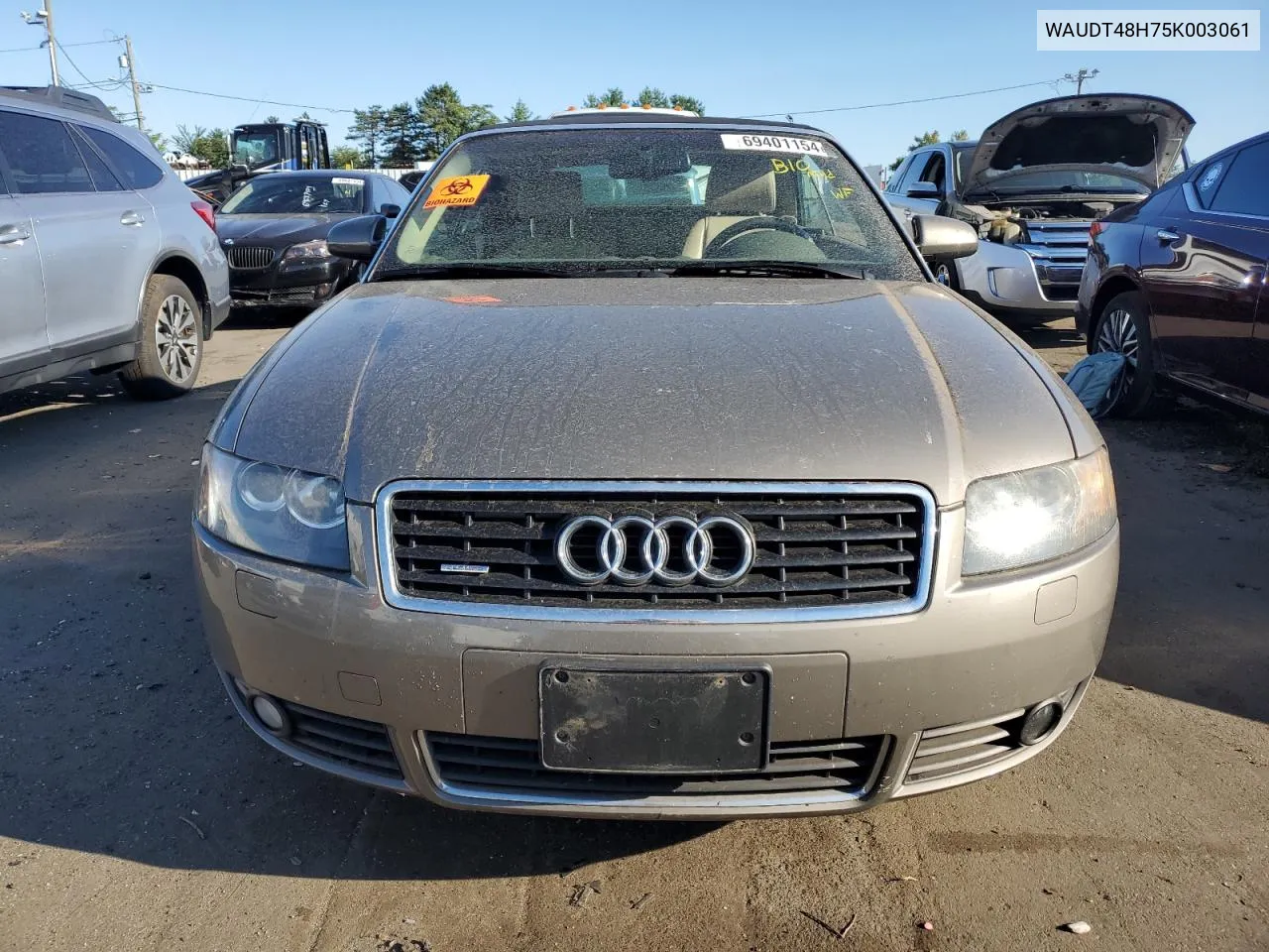 WAUDT48H75K003061 2005 Audi A4 Quattro Cabriolet