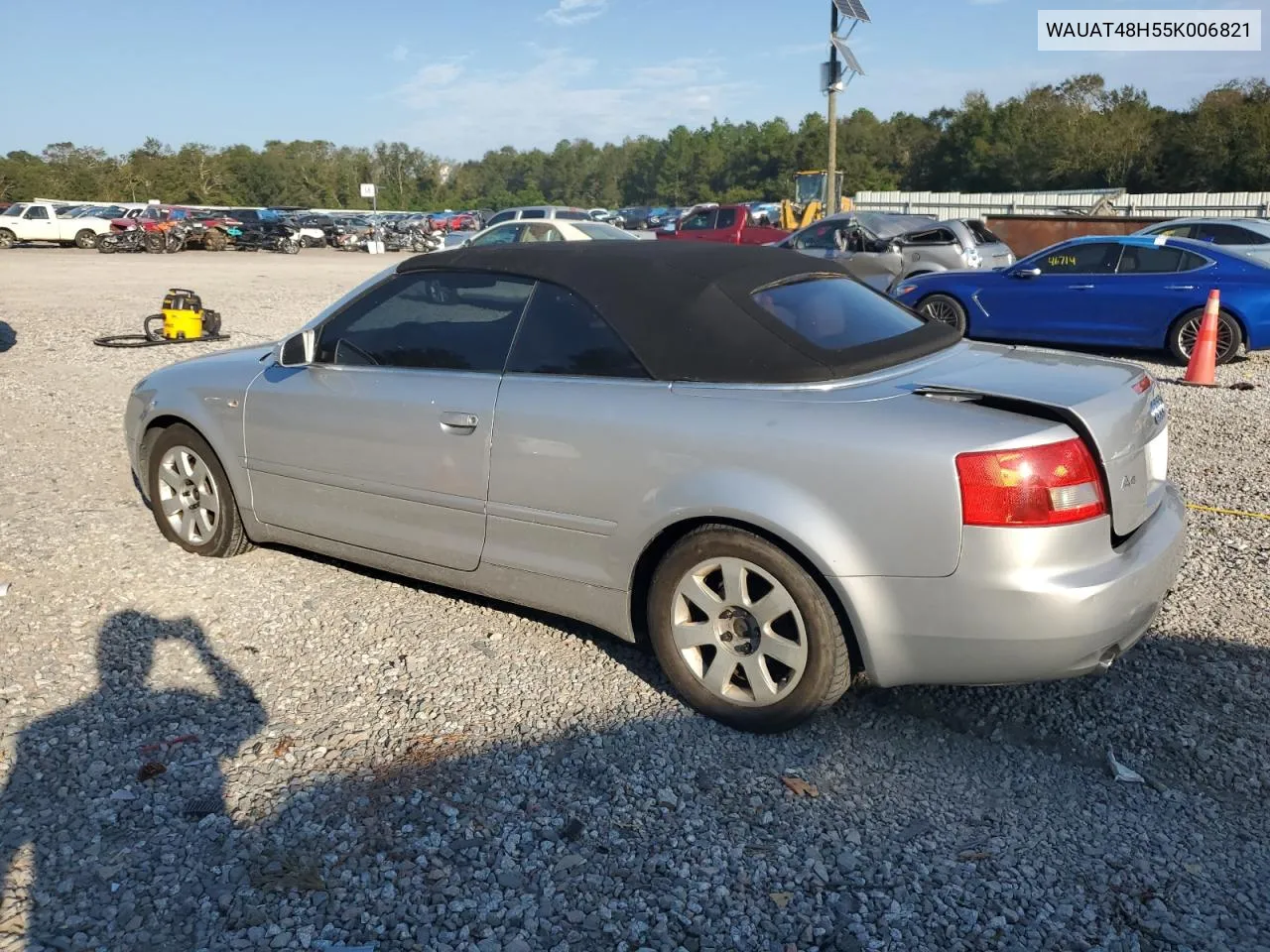 2005 Audi A4 3.0 Cabriolet VIN: WAUAT48H55K006821 Lot: 71610994