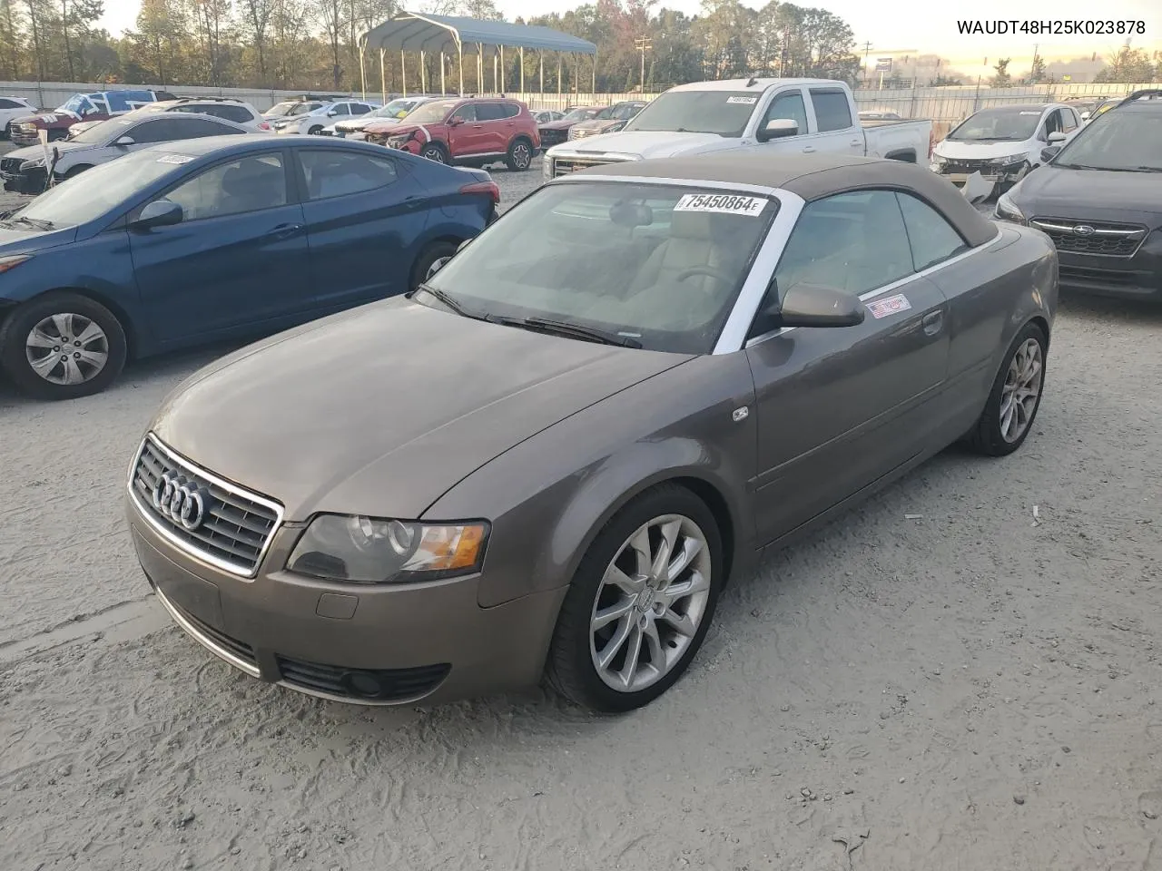 2005 Audi A4 Quattro Cabriolet VIN: WAUDT48H25K023878 Lot: 75450864