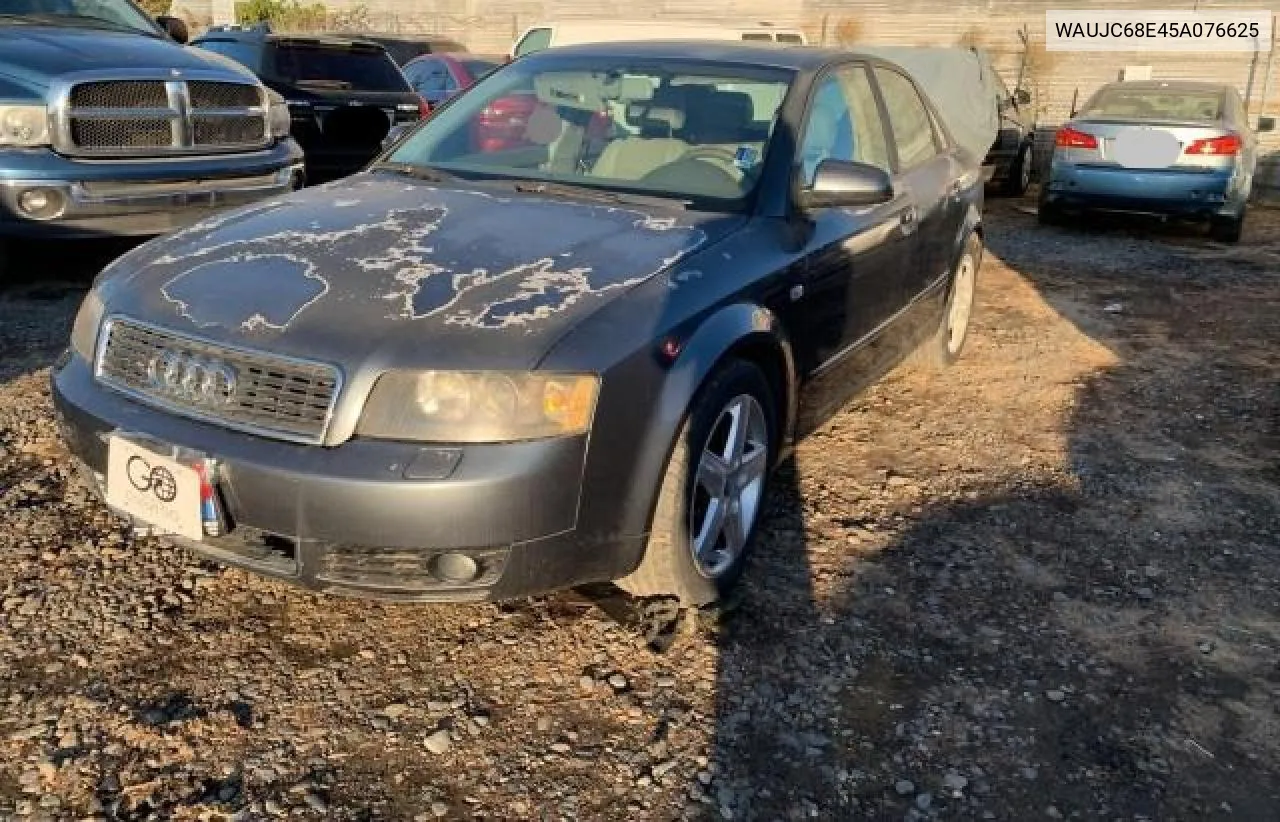 2005 Audi A4 1.8T VIN: WAUJC68E45A076625 Lot: 79143944