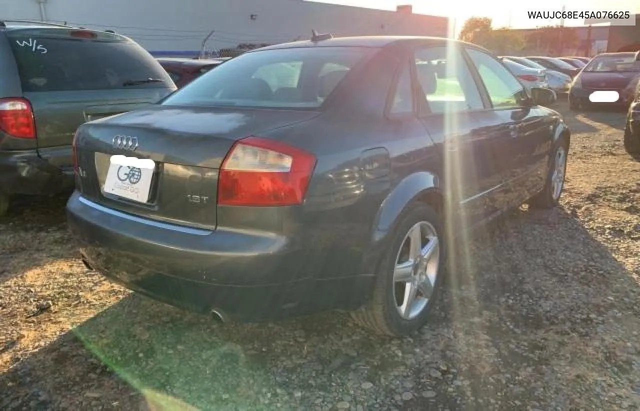 2005 Audi A4 1.8T VIN: WAUJC68E45A076625 Lot: 79143944