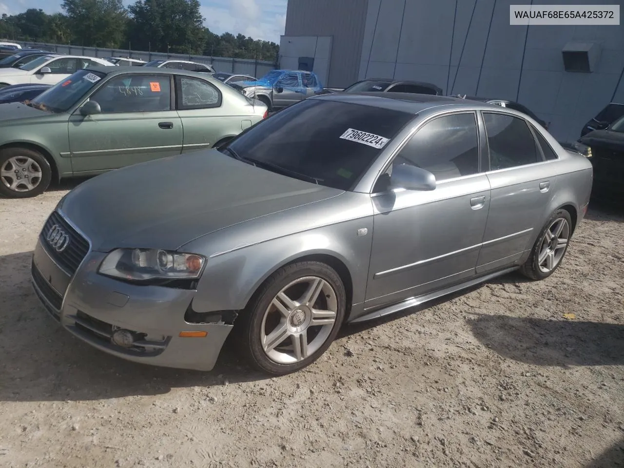 2005 Audi A4 2.0T VIN: WAUAF68E65A425372 Lot: 79602224