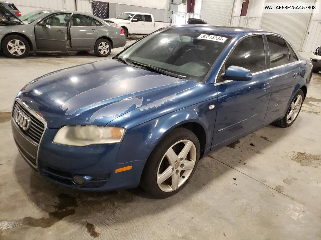 2005 Audi A4 2.0T VIN: WAUAF68E25A457803 Lot: 80215234